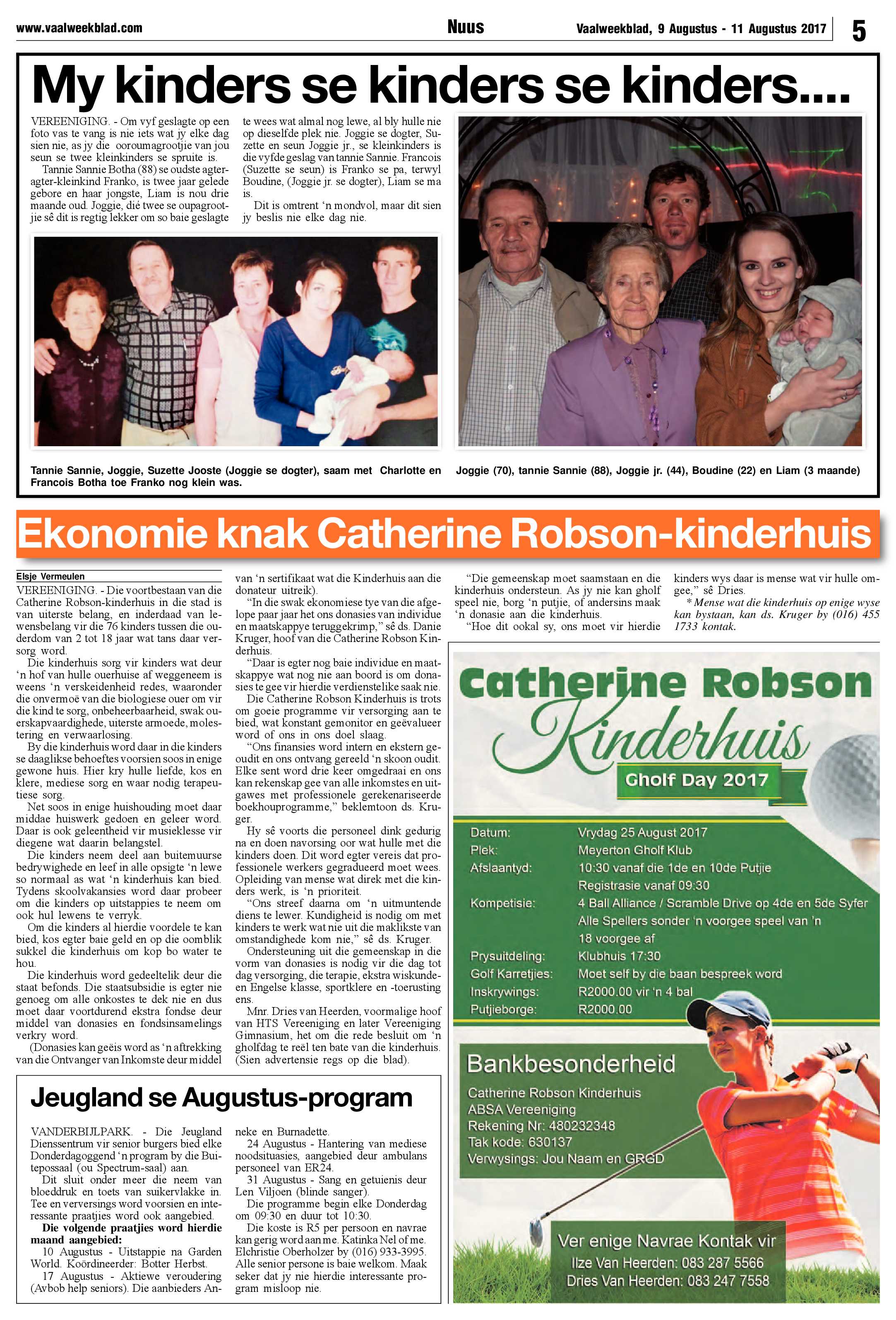 Vaalweekblad 9 – 11 Augustus 2017 page 5