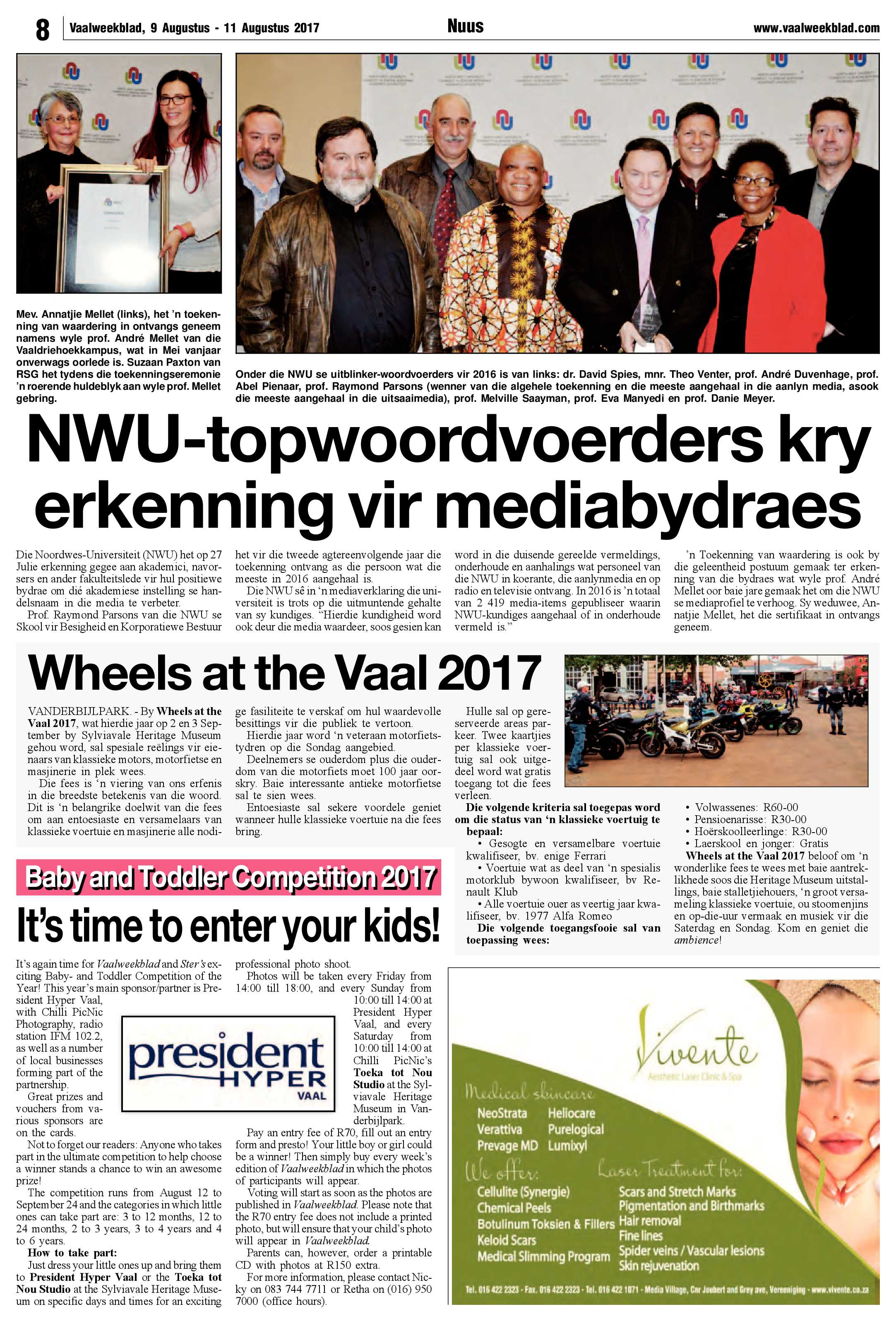 Vaalweekblad 9 – 11 Augustus 2017 page 8