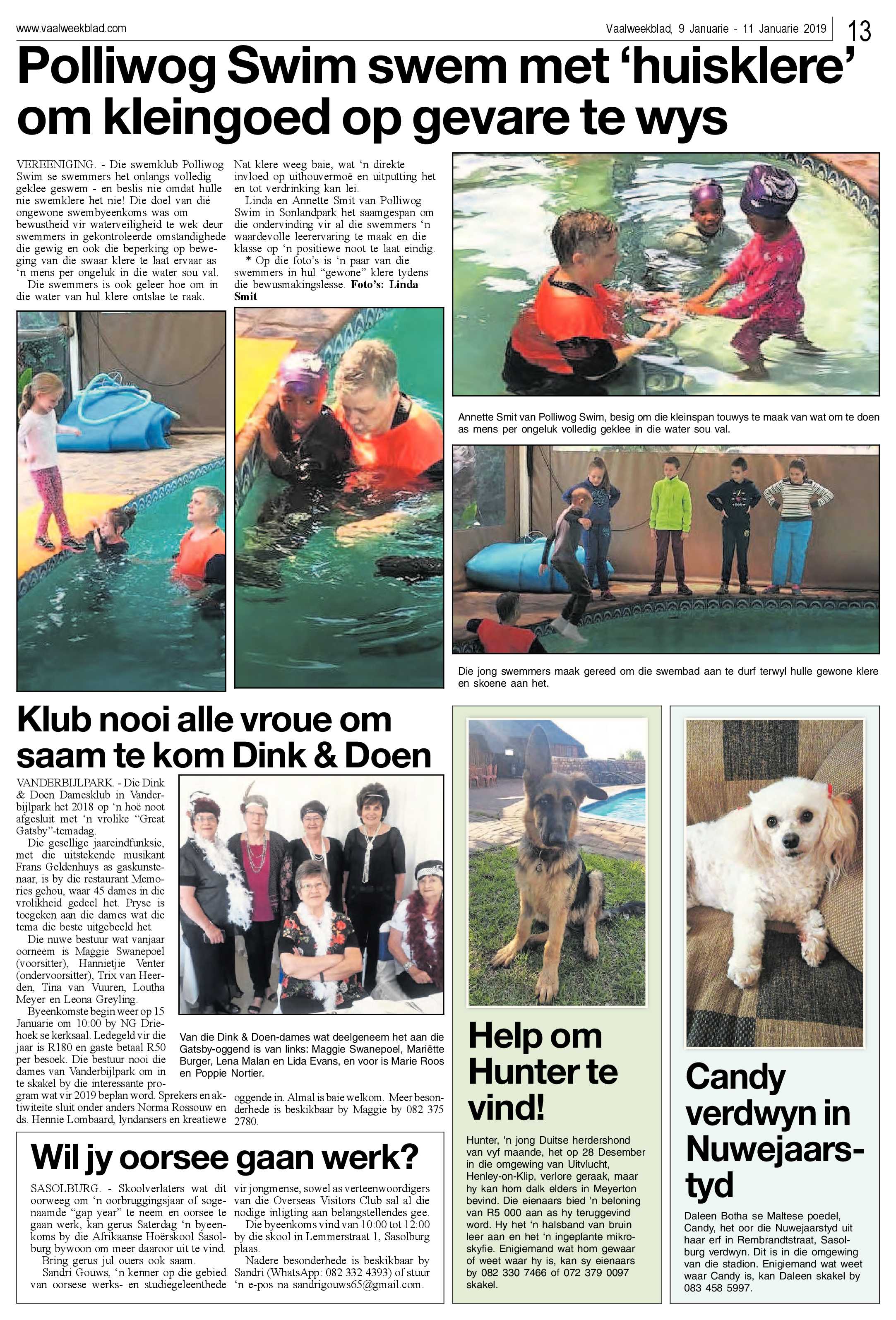 Vaalweekblad 9 – 11 Januarie 2019 page 13