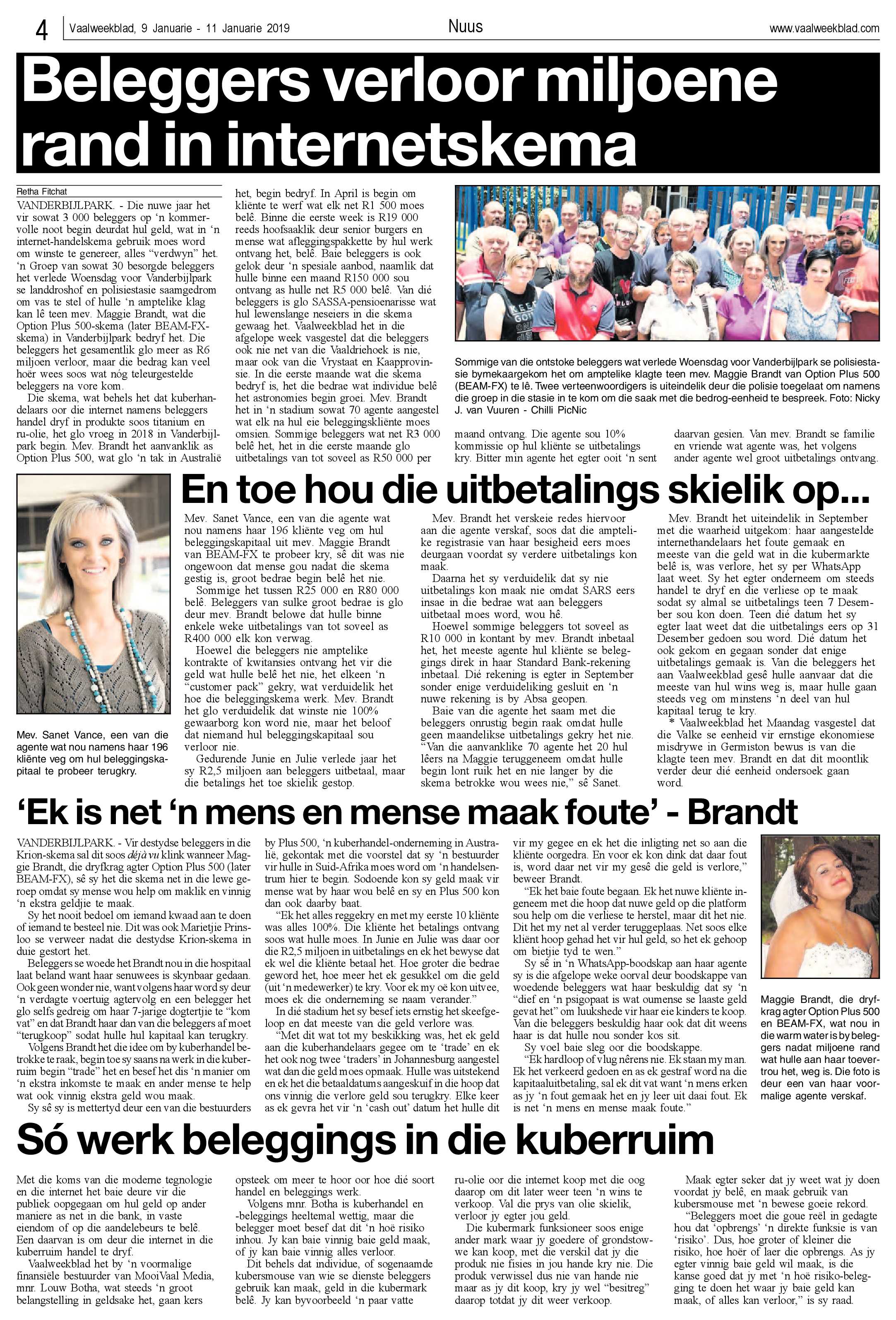 Vaalweekblad 9 – 11 Januarie 2019 page 4