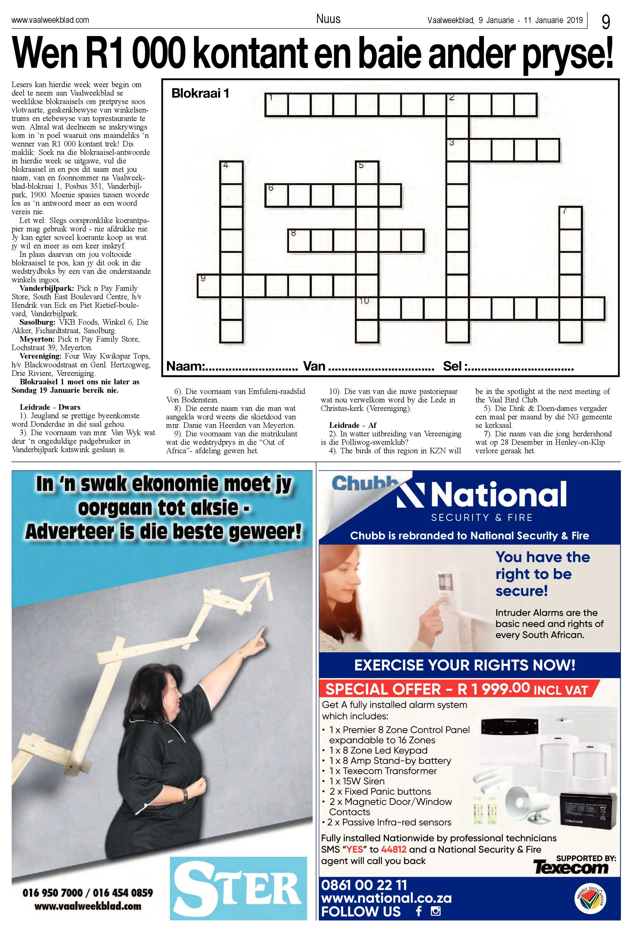 Vaalweekblad 9 – 11 Januarie 2019 page 9