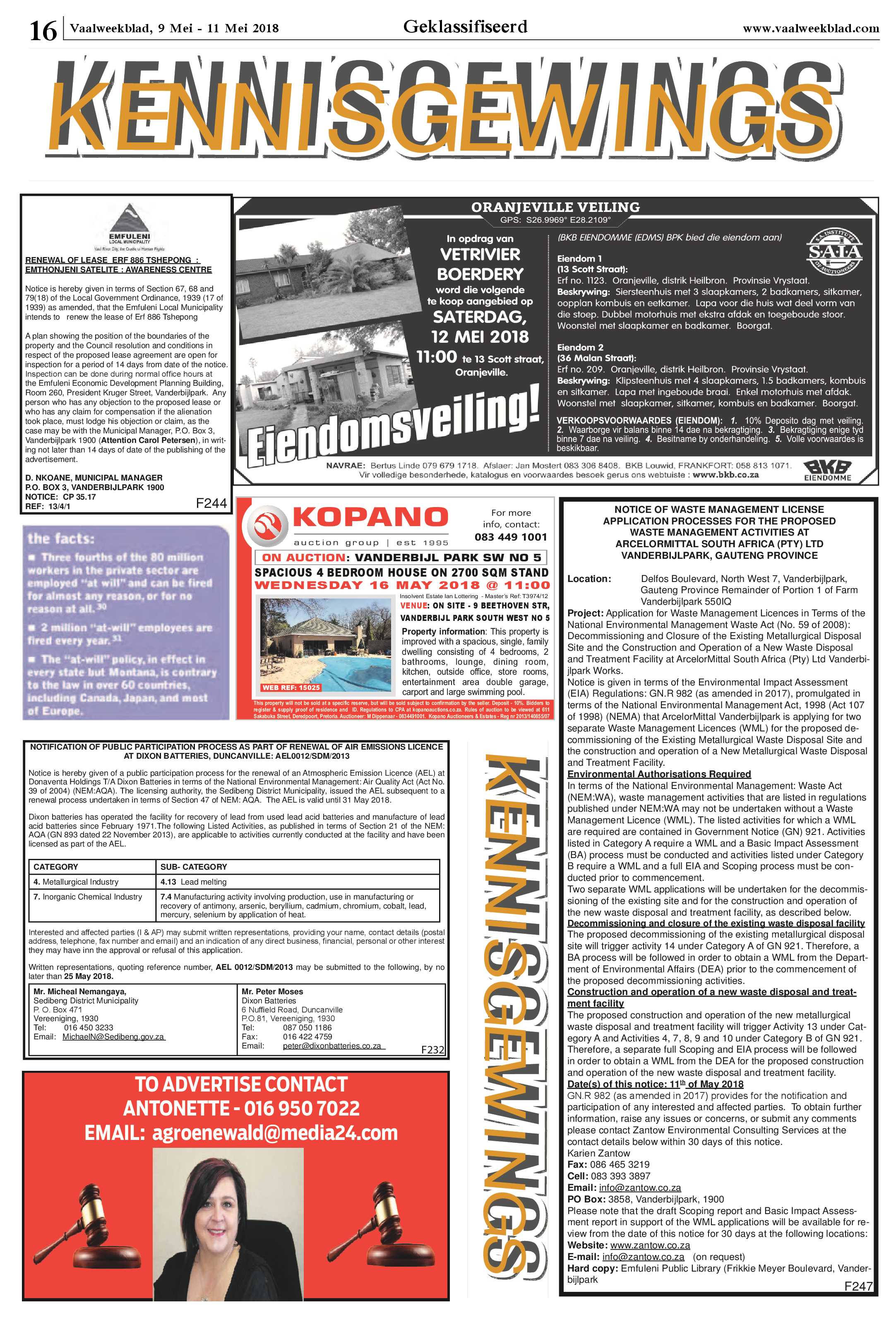 Vaalweekblad 9 – 12 Mei 2018 page 16