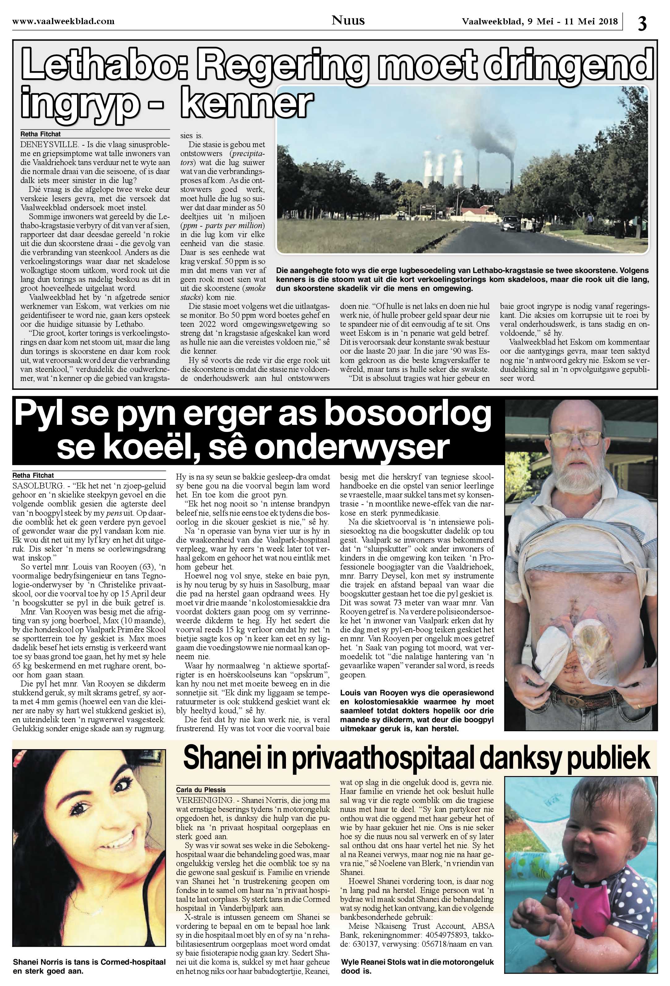 Vaalweekblad 9 – 12 Mei 2018 page 3