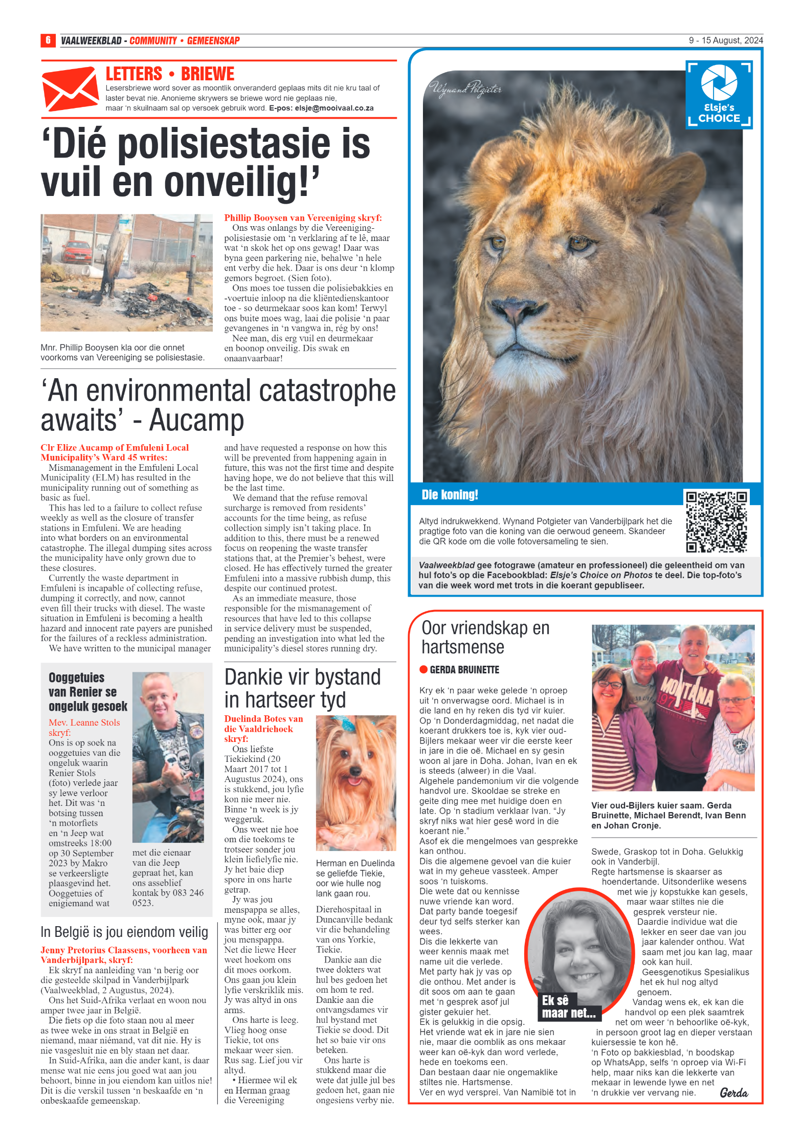 Vaalweekblad 9 – 15 August, 2024 page 6