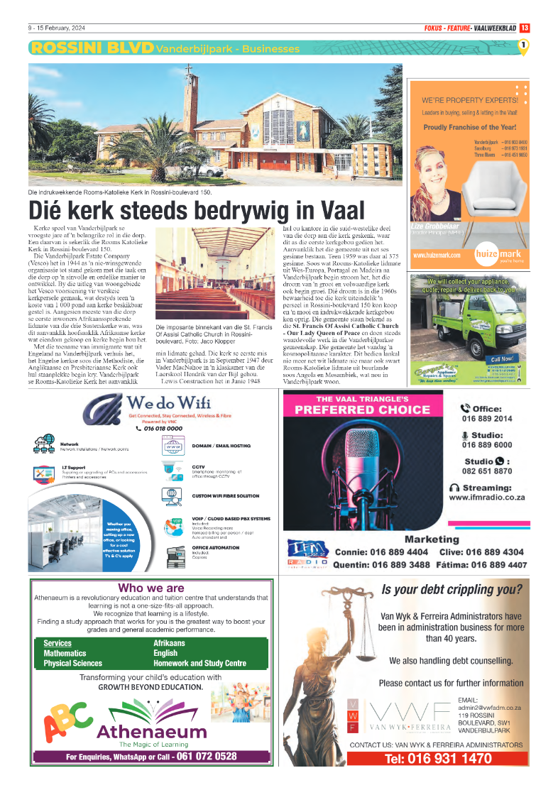 Vaalweekblad 9 – 15 February, 2024 page 13