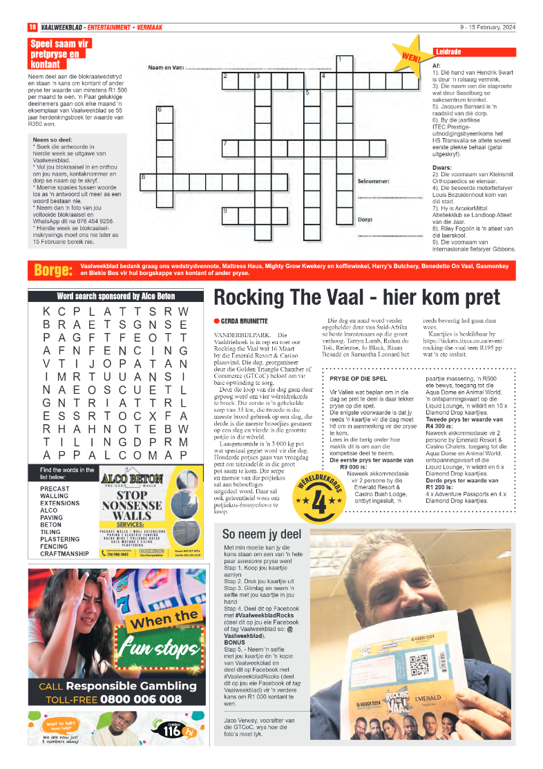 Vaalweekblad 9 – 15 February, 2024 page 18