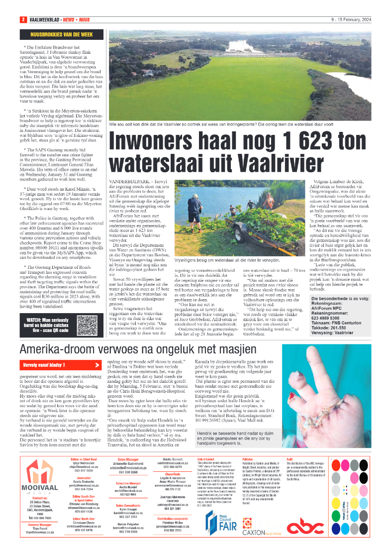 Vaalweekblad 9 – 15 February, 2024 page 2