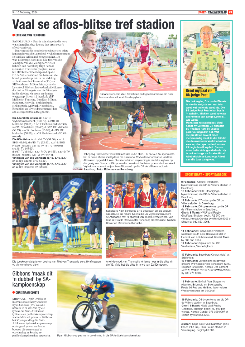 Vaalweekblad 9 – 15 February, 2024 page 23