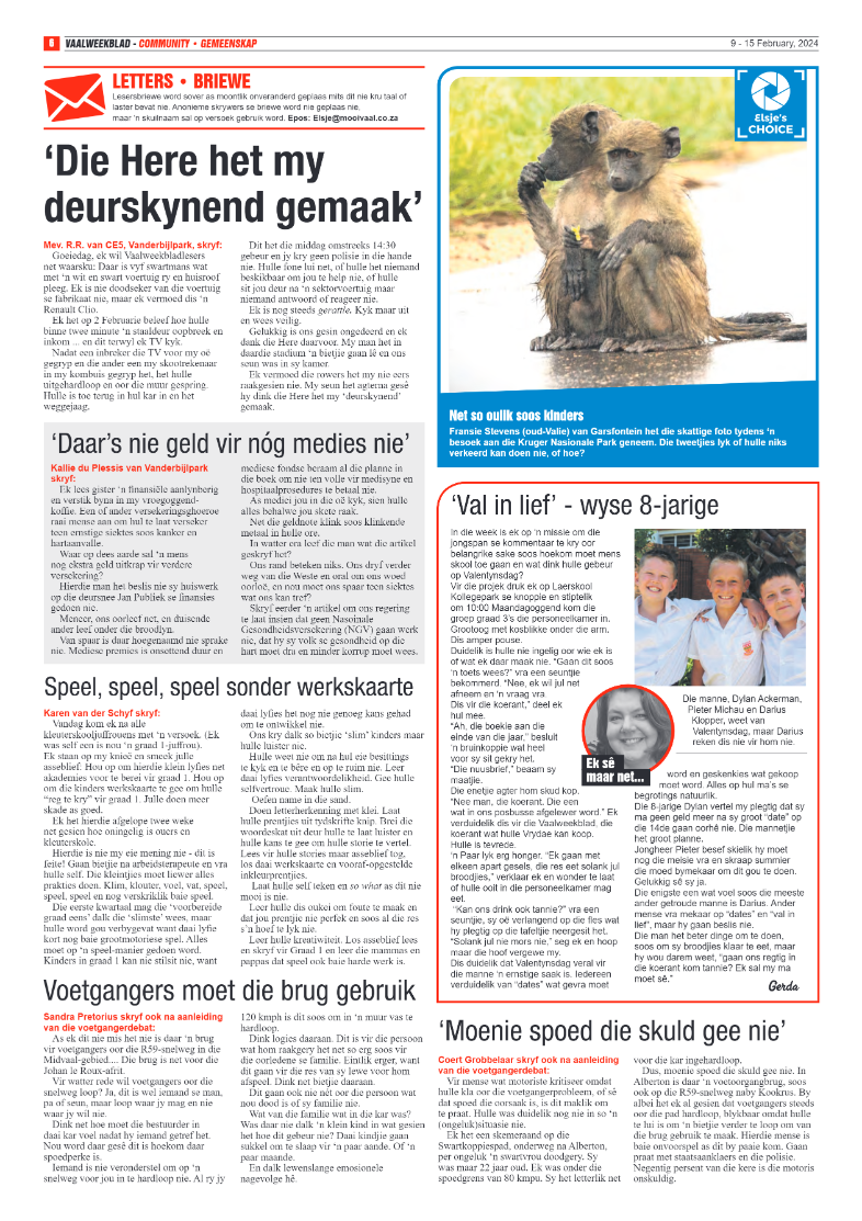 Vaalweekblad 9 – 15 February, 2024 page 6