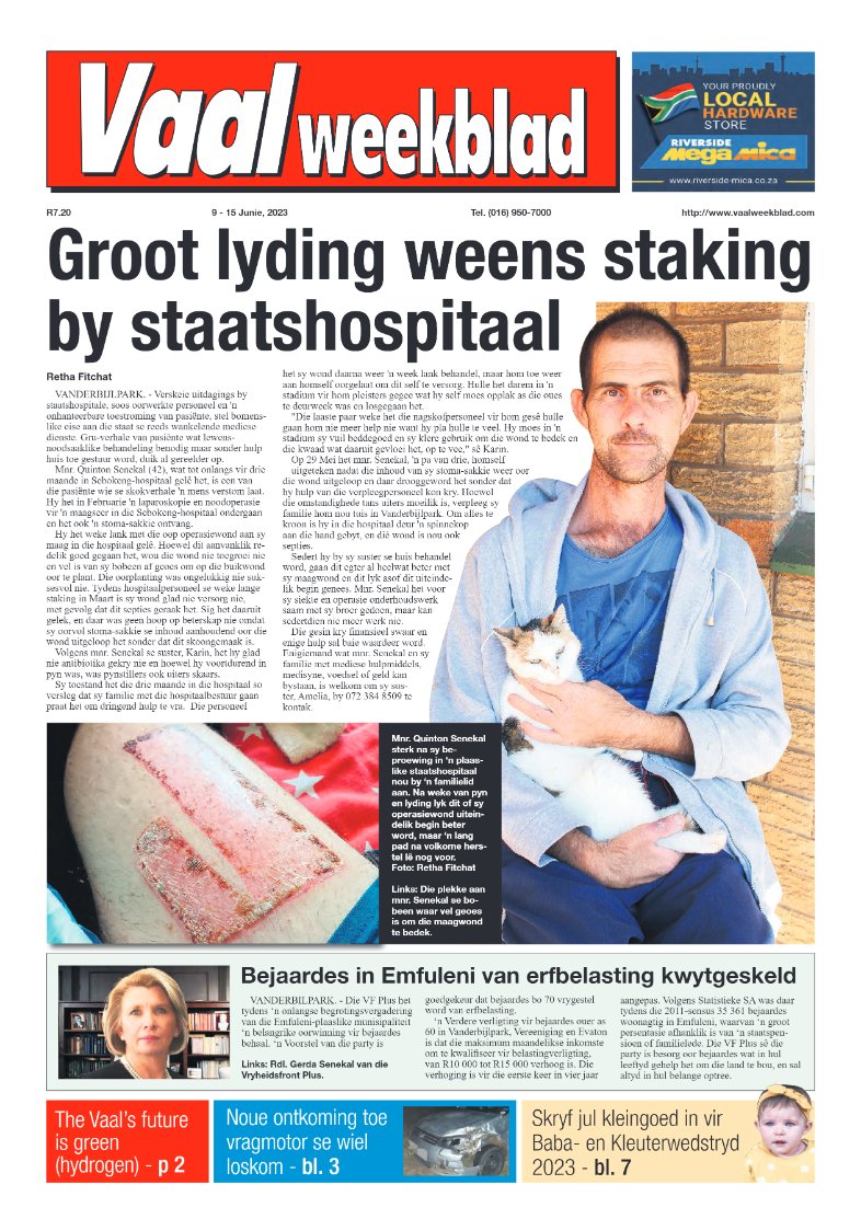 Vaalweekblad, 9 – 15 Junie, 2023 page 1