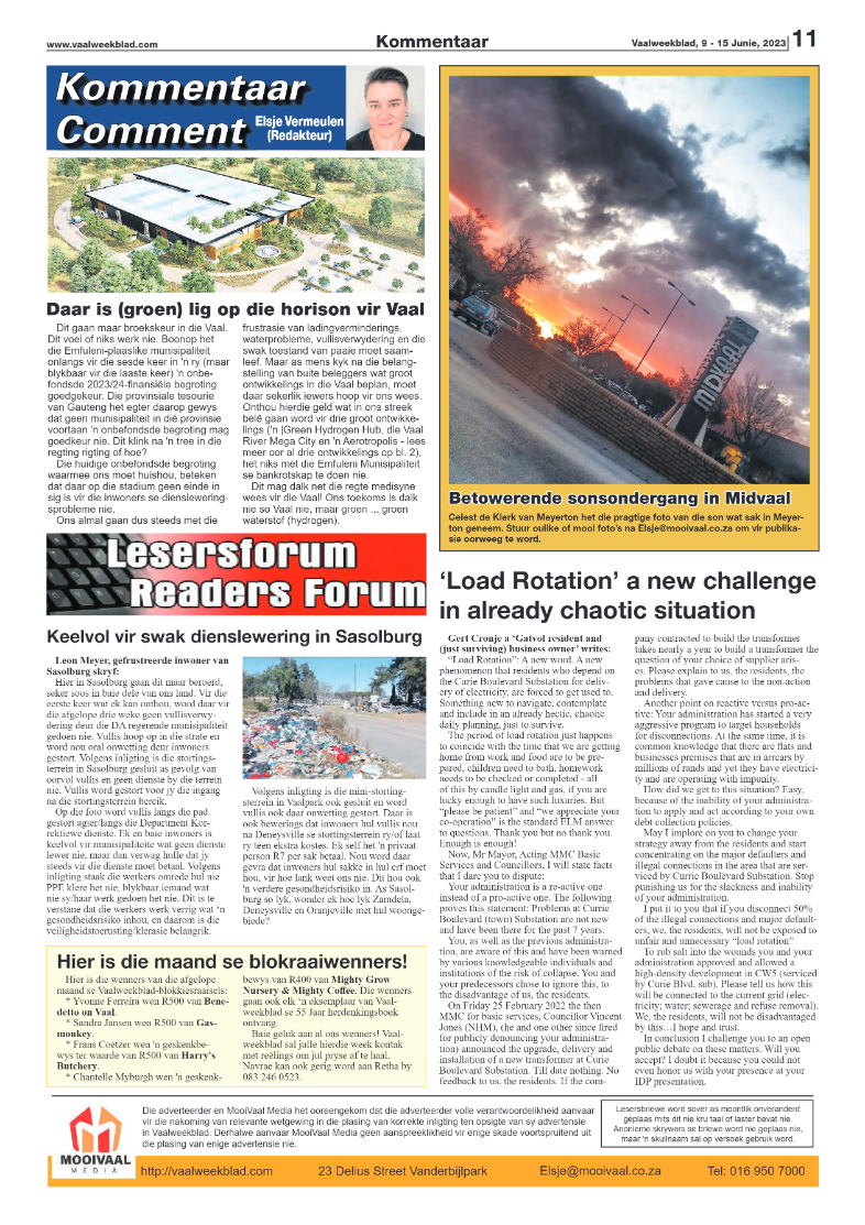 Vaalweekblad, 9 – 15 Junie, 2023 page 11