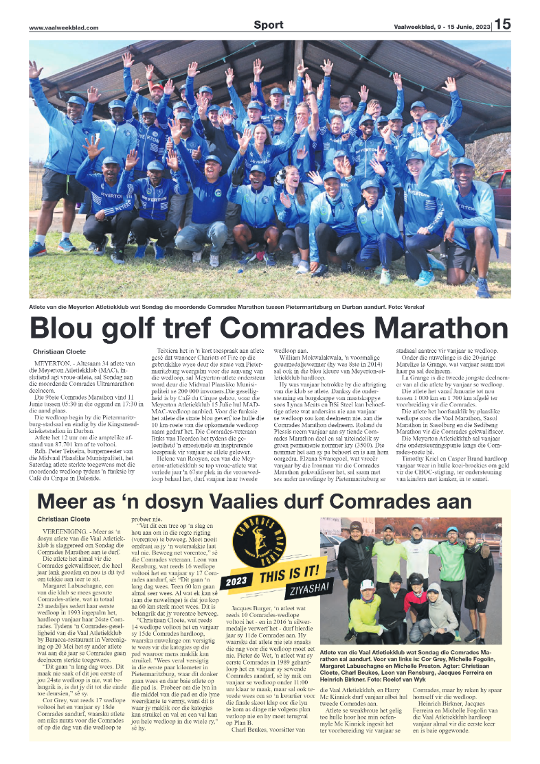 Vaalweekblad, 9 – 15 Junie, 2023 page 15