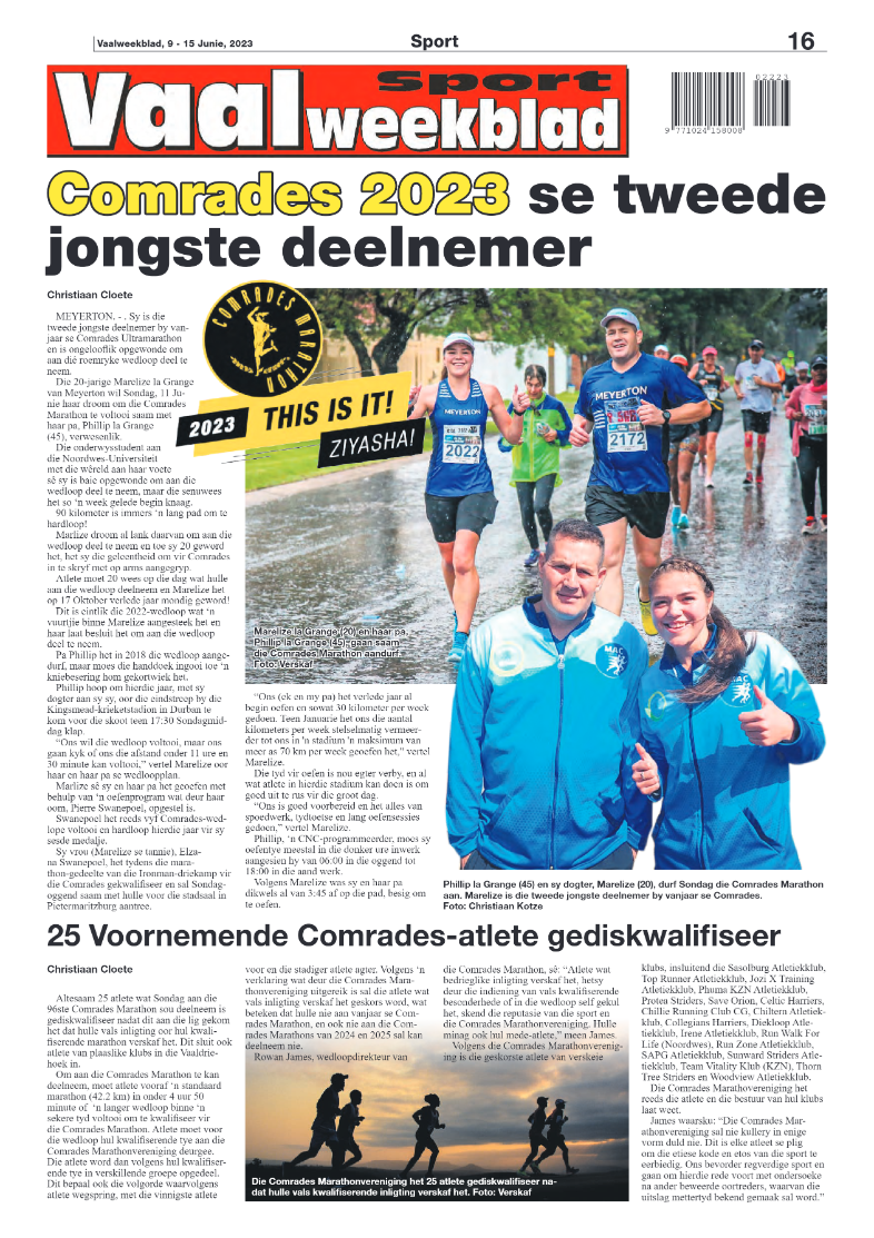 Vaalweekblad, 9 – 15 Junie, 2023 page 16