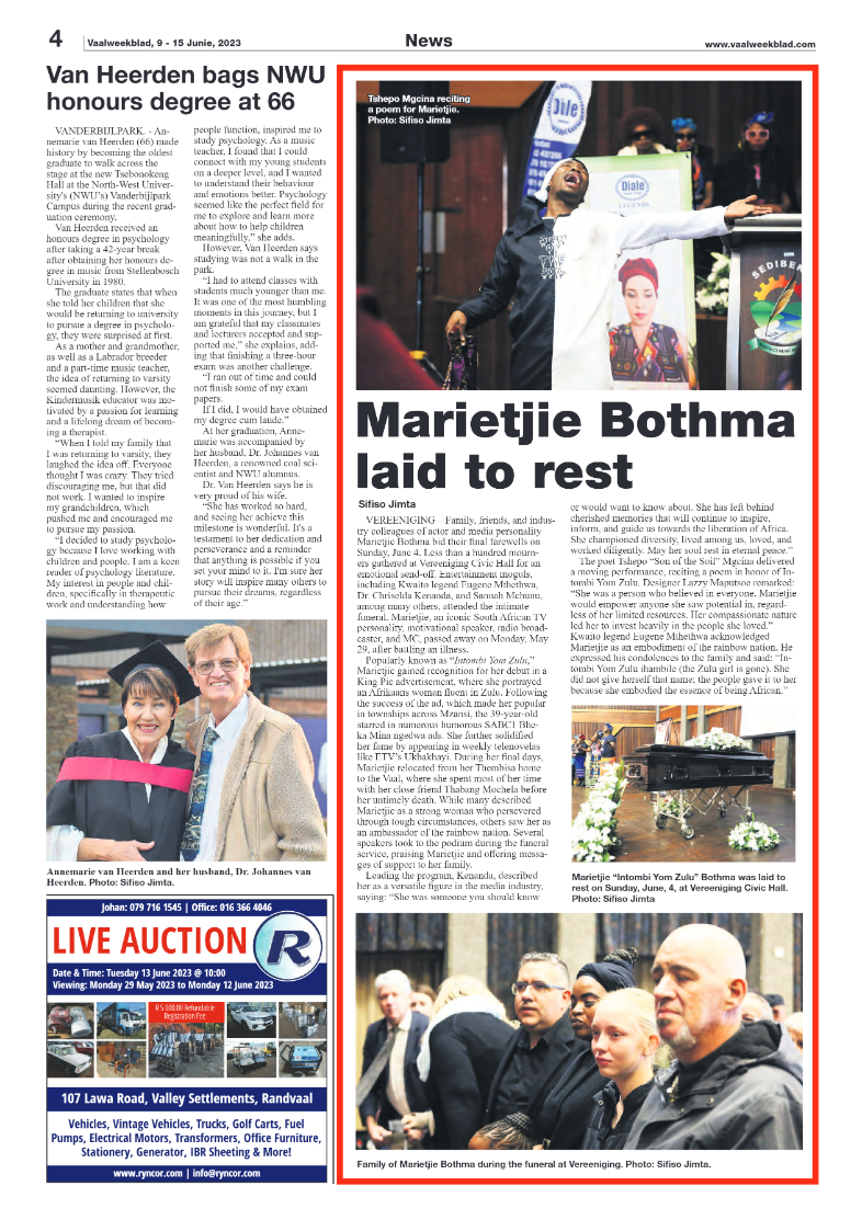 Vaalweekblad, 9 – 15 Junie, 2023 page 4