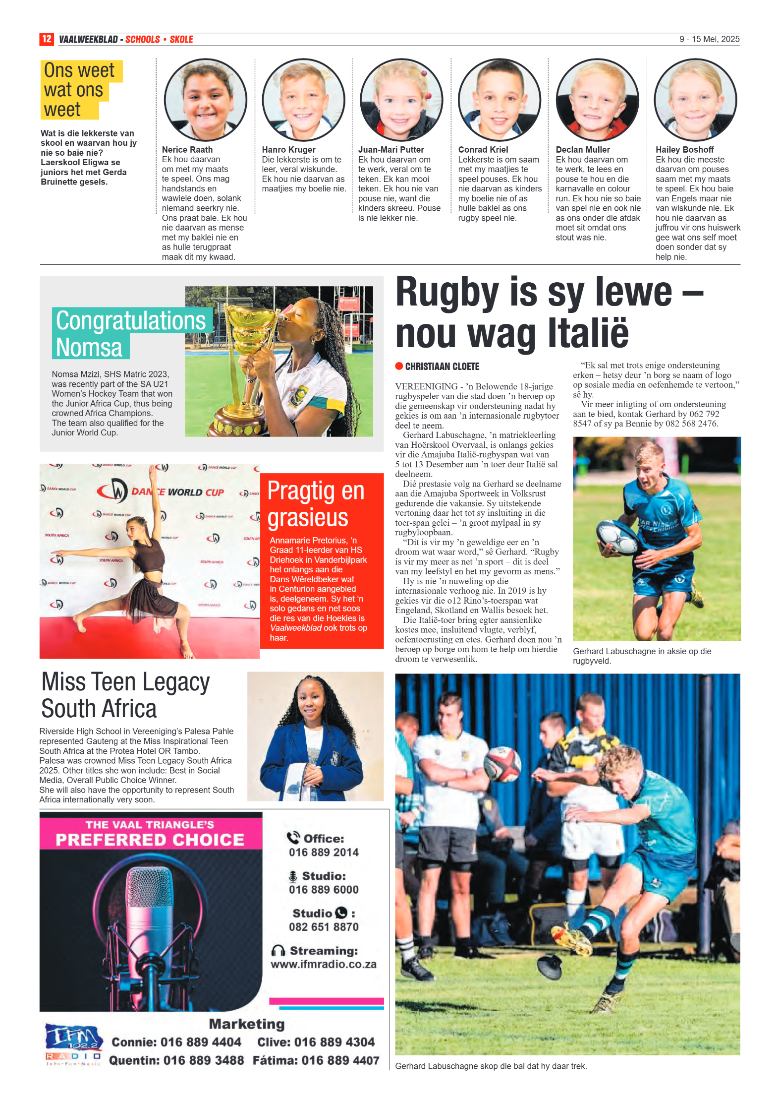 Vaalweekblad 9 – 15 Mei, 2025 page 12