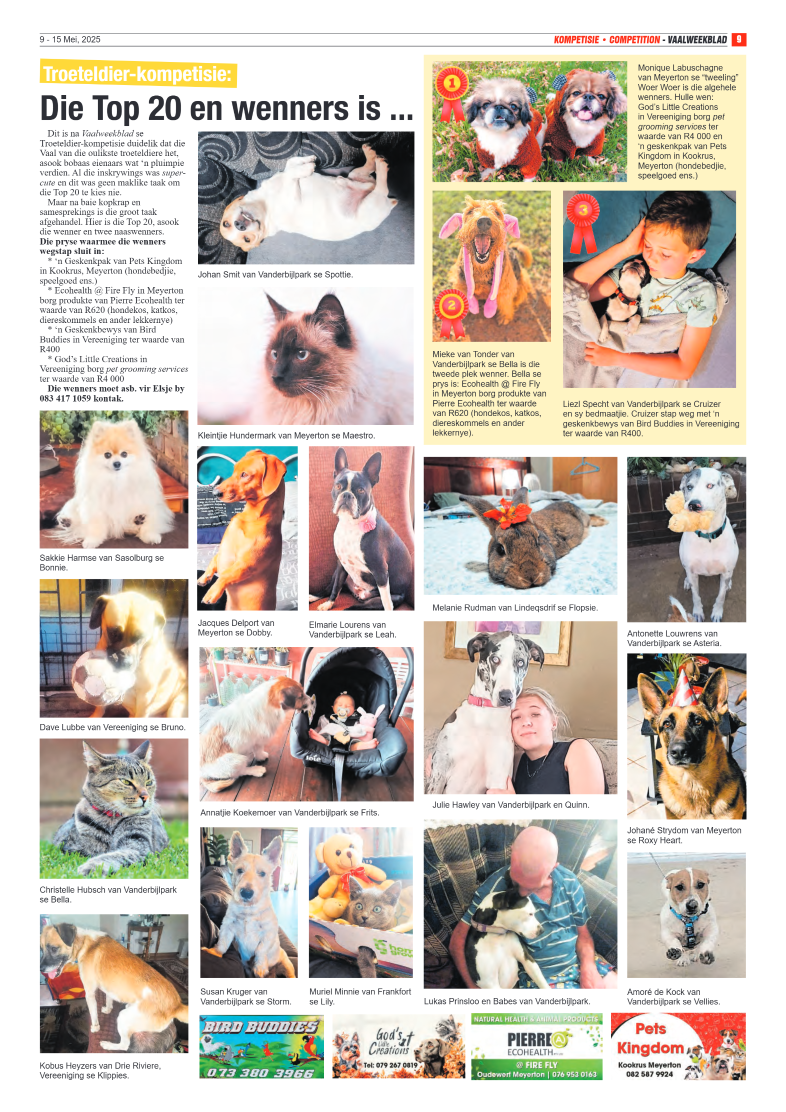 Vaalweekblad 9 – 15 Mei, 2025 page 9