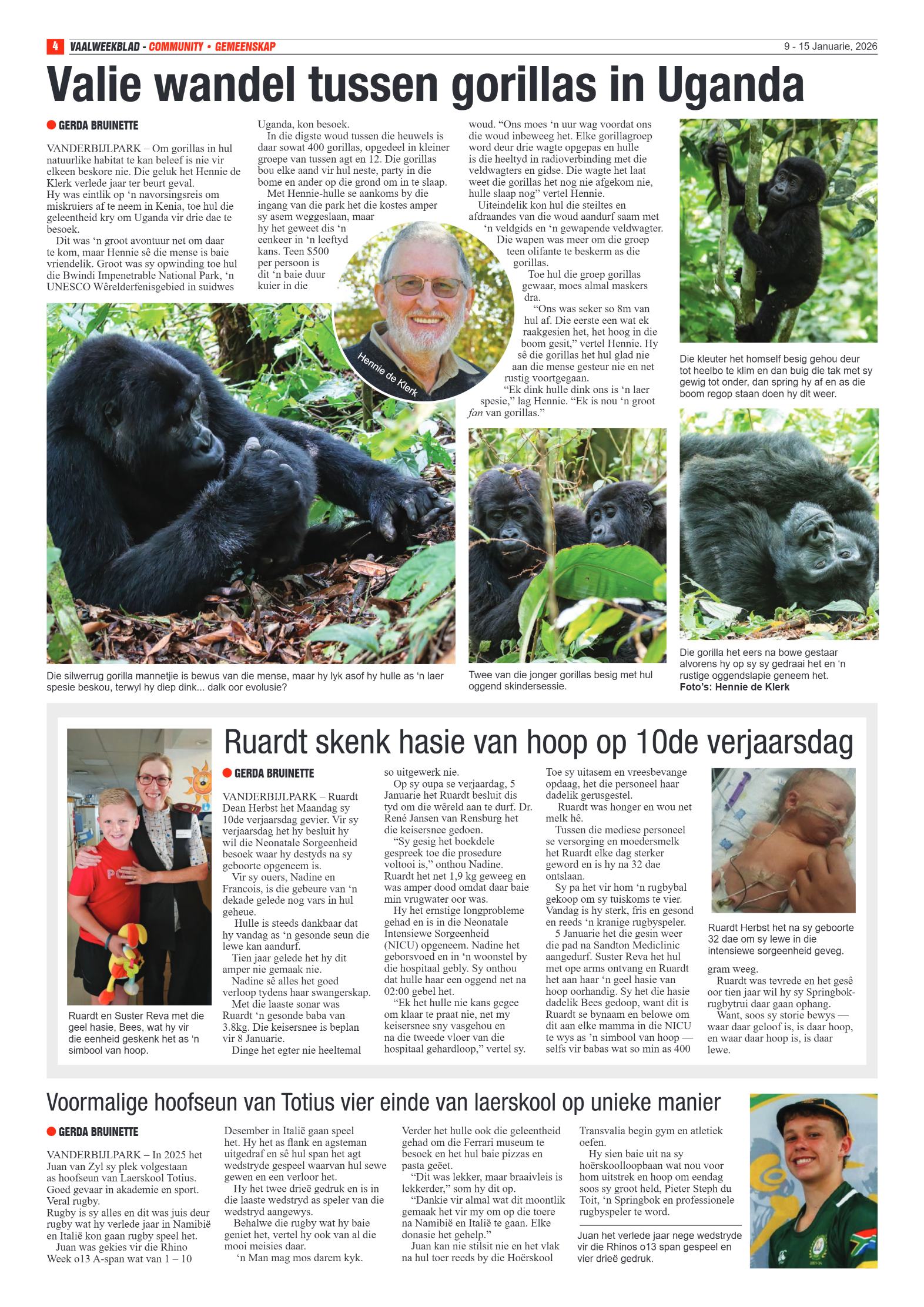 Vaalweekblad 9 January 2026 page 4