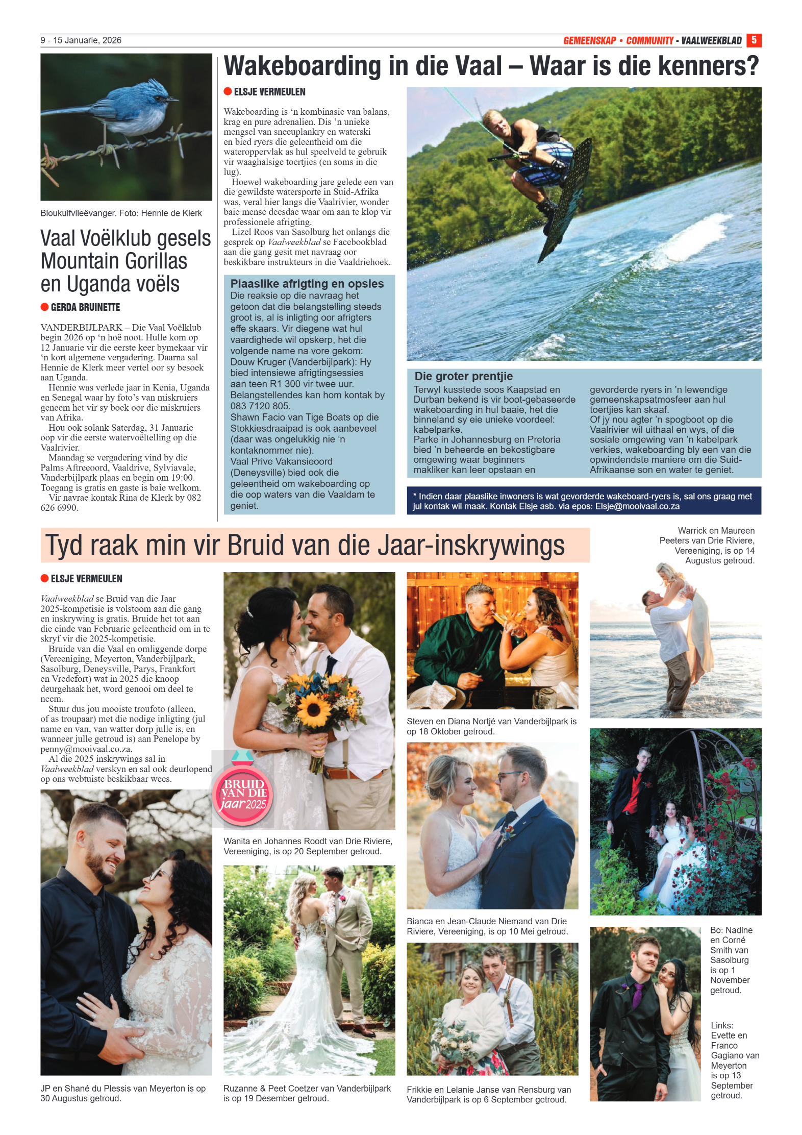 Vaalweekblad 9 January 2026 page 5