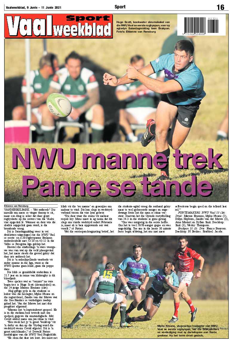 Vaalweekblad, 9 Junie – 11 Junie 2021 page 16