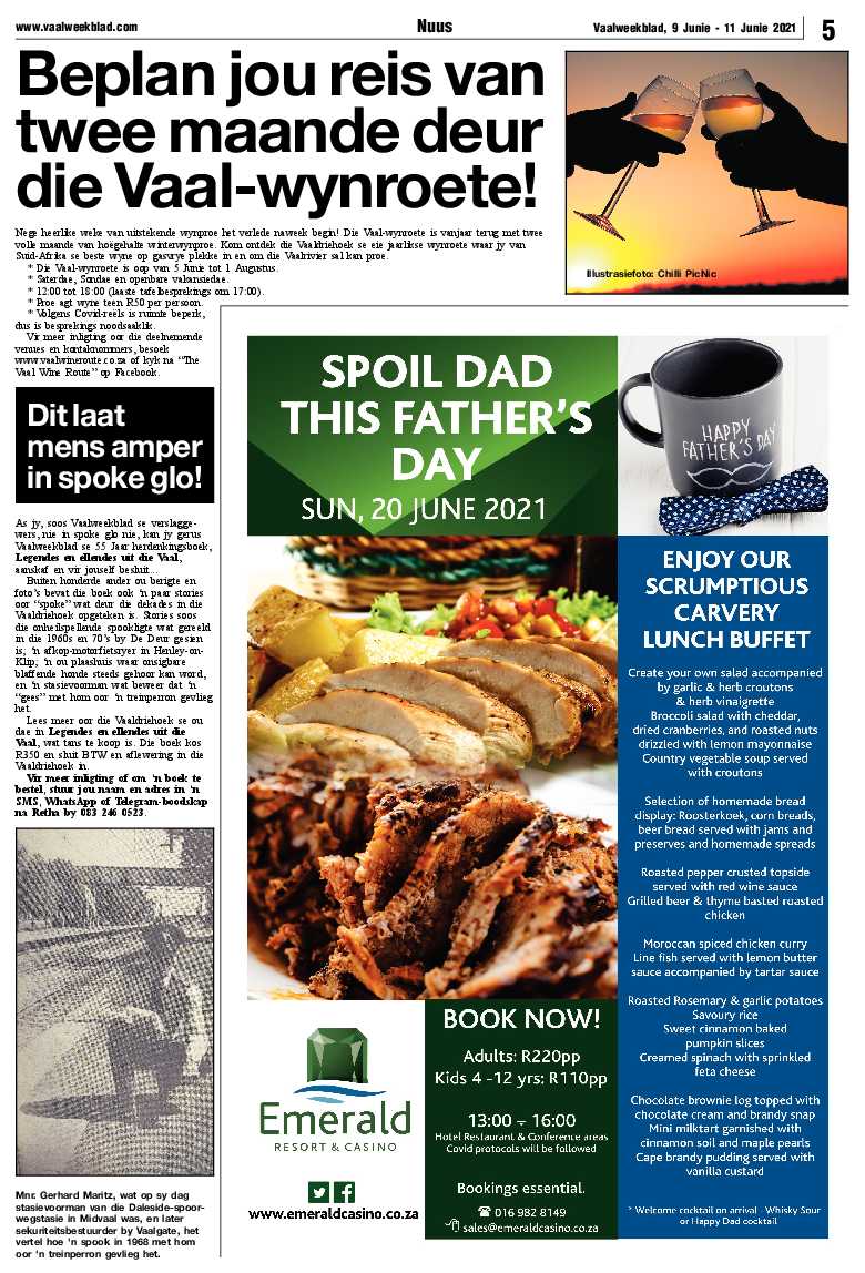 Vaalweekblad, 9 Junie – 11 Junie 2021 page 5