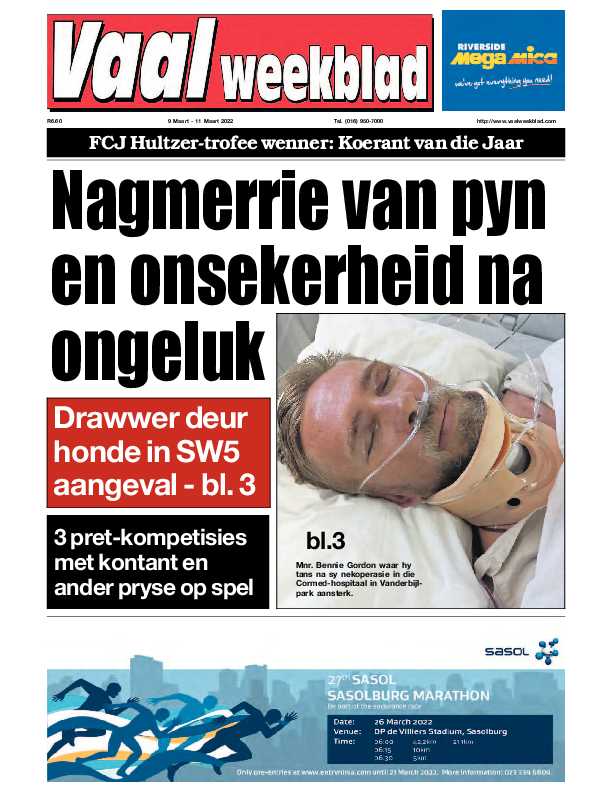 Vaalweekblad, 9 Maart – 11 Maart 2022 page 1