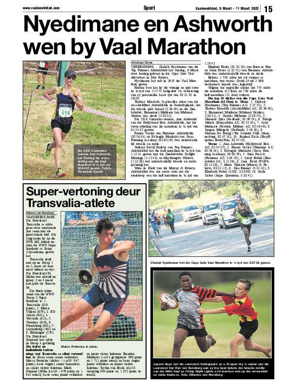 Vaalweekblad, 9 Maart – 11 Maart 2022 page 15