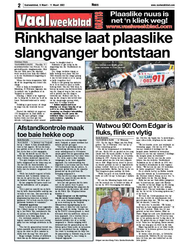 Vaalweekblad, 9 Maart – 11 Maart 2022 page 2