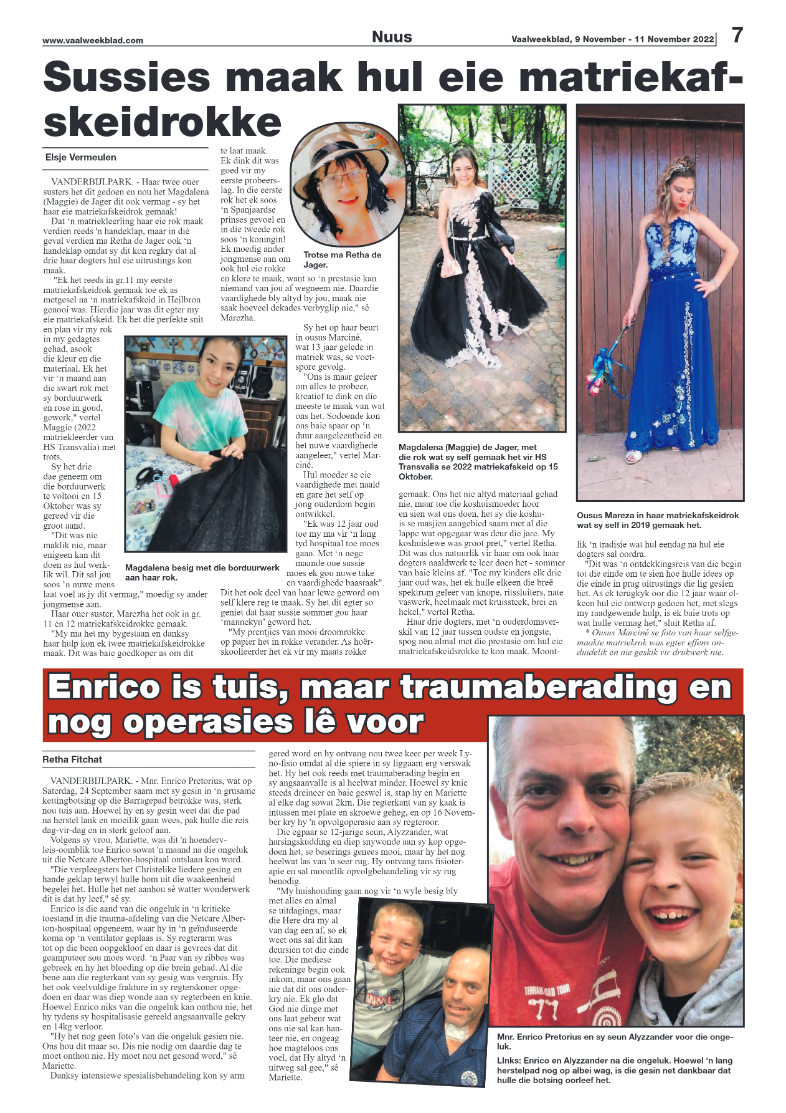 Vaalweekblad, 9 November – 11 November 2022 page 7