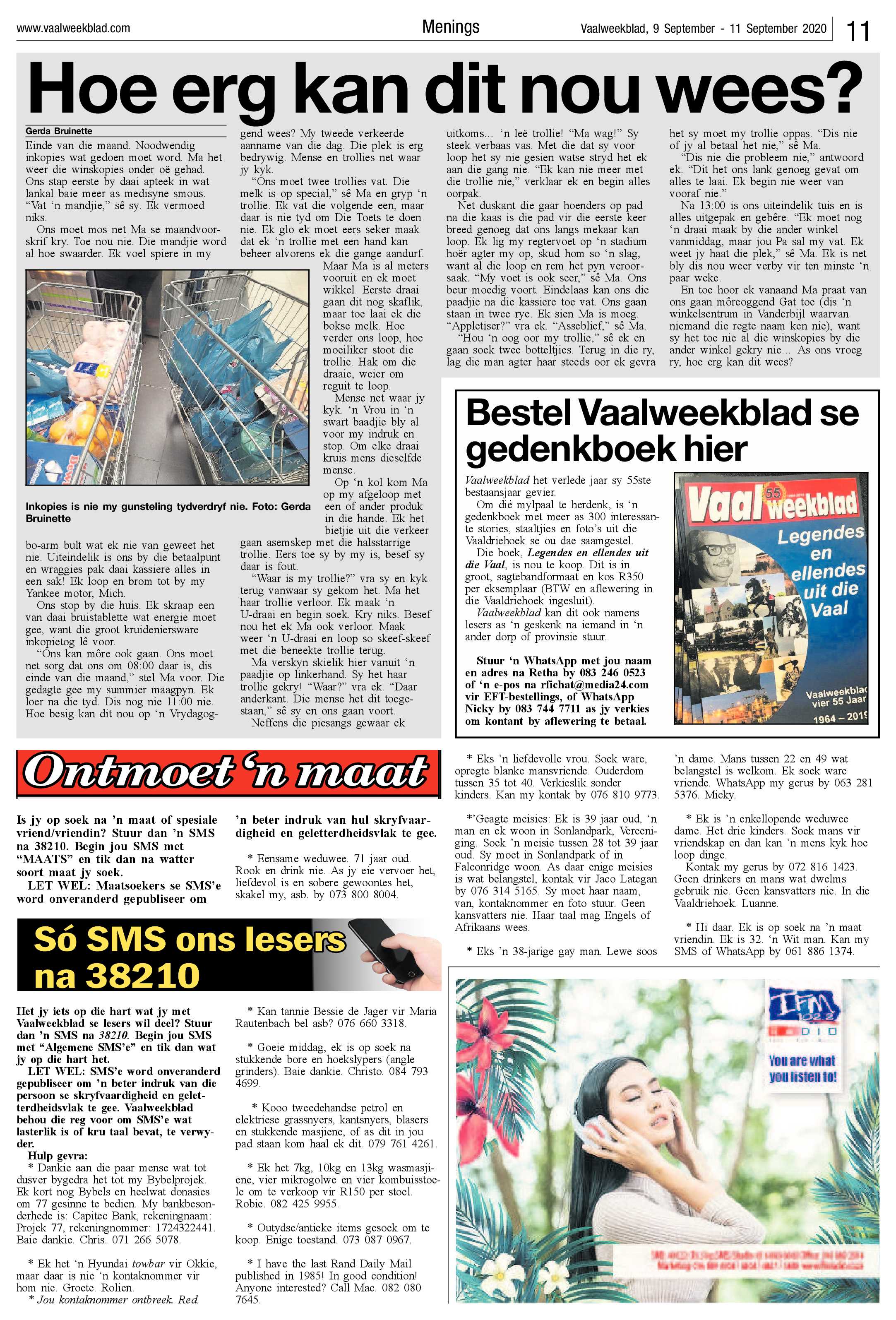 Vaalweekblad, 9 September – 11 September 2020 page 11
