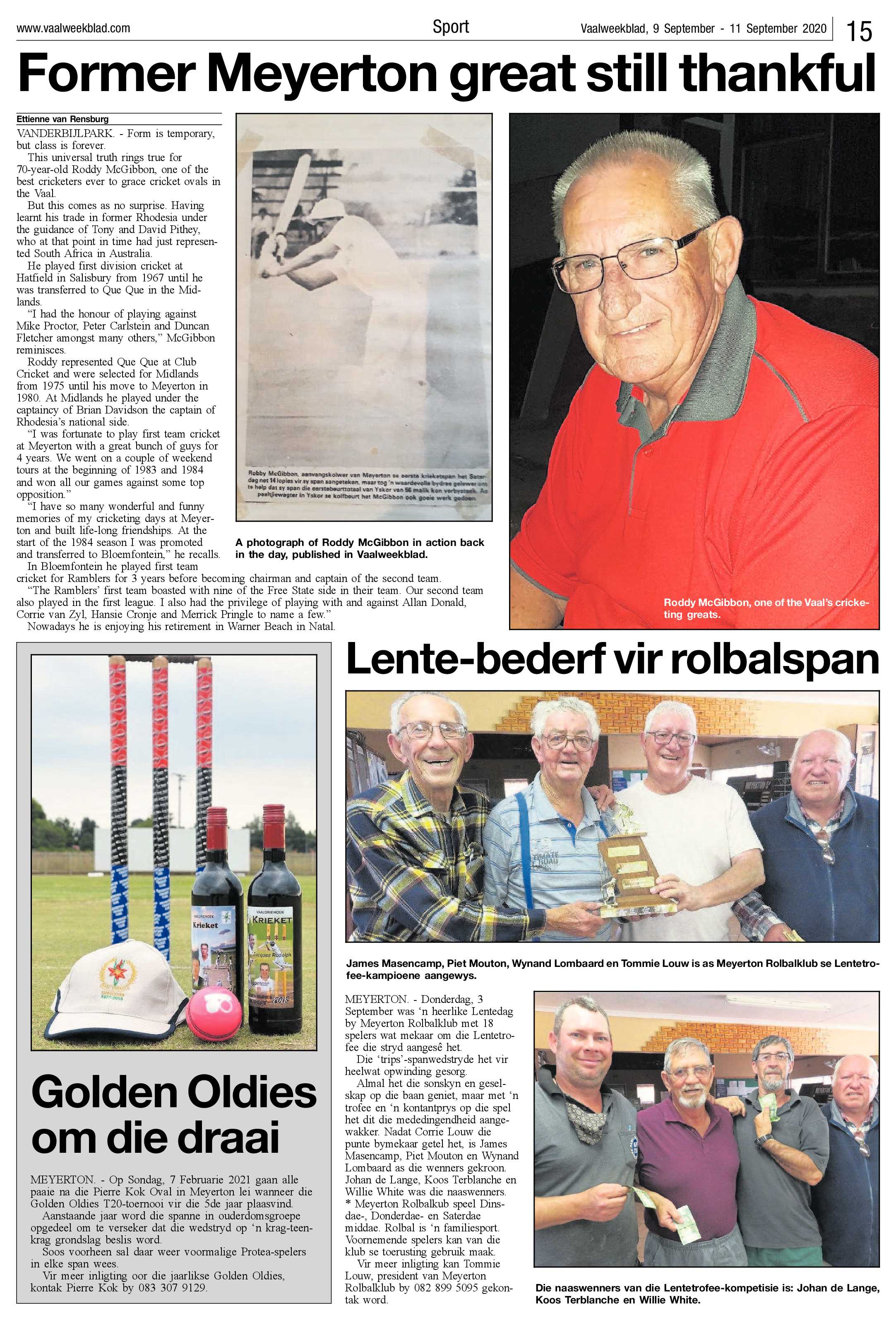 Vaalweekblad, 9 September – 11 September 2020 page 15
