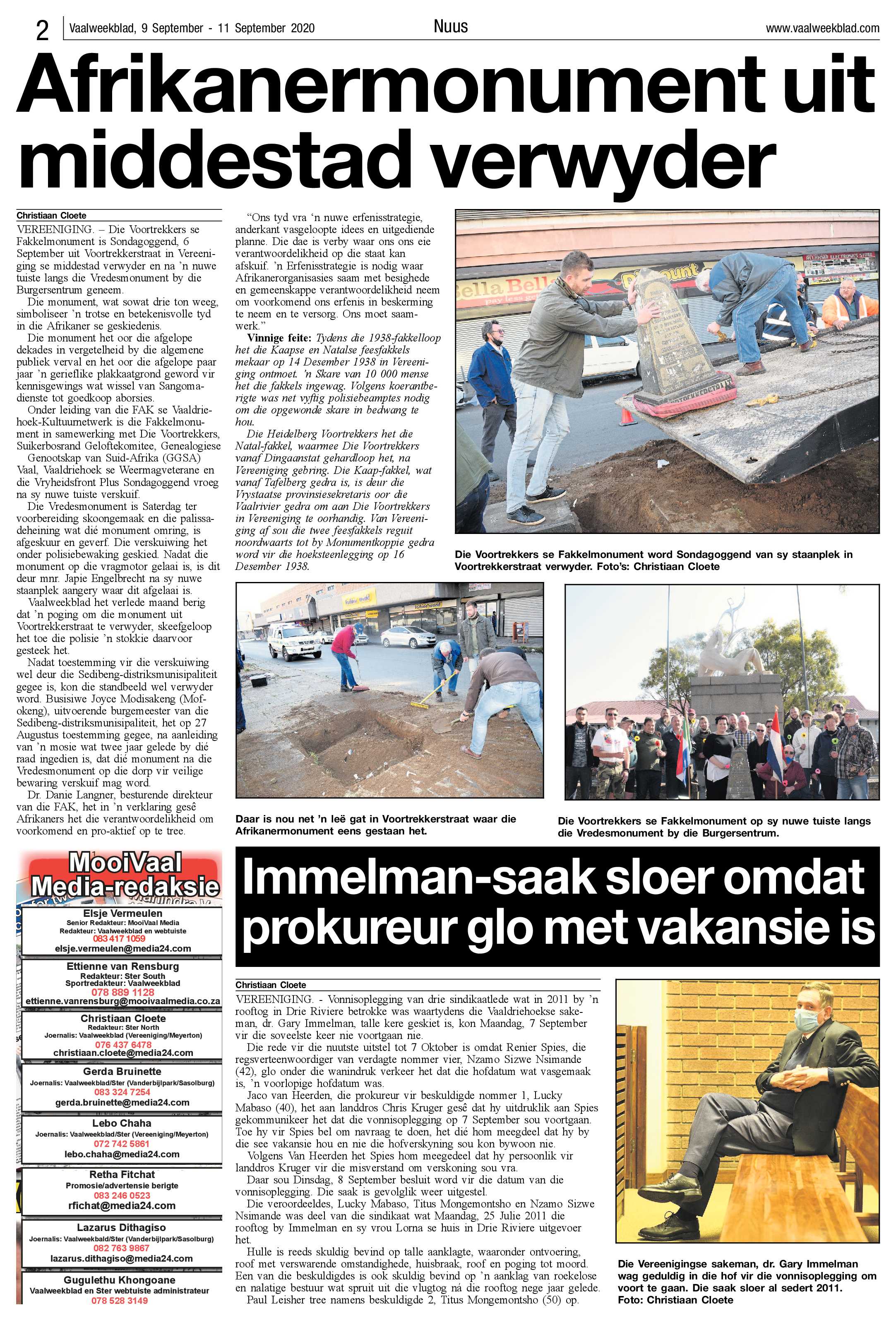 Vaalweekblad, 9 September – 11 September 2020 page 2