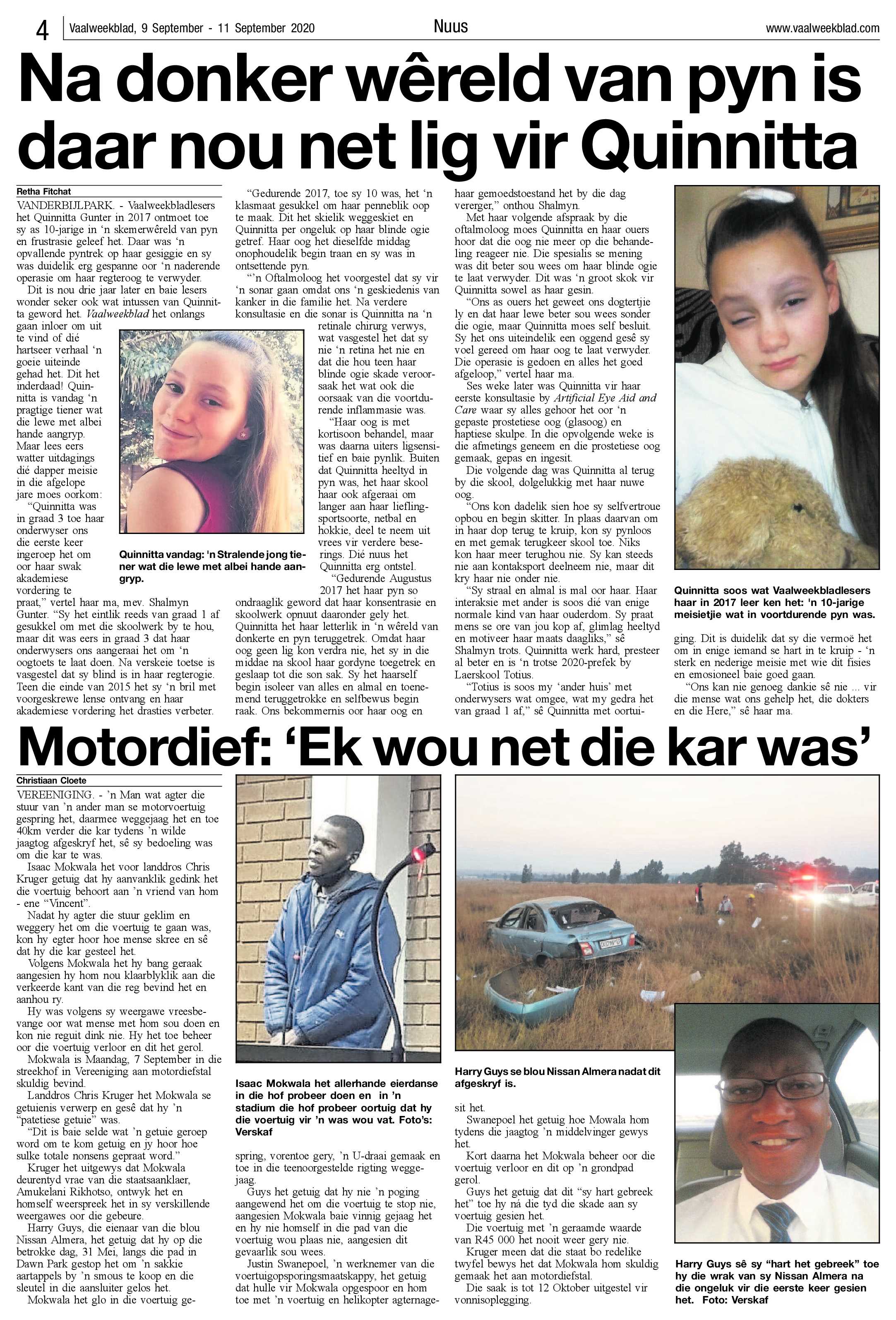 Vaalweekblad, 9 September – 11 September 2020 page 4