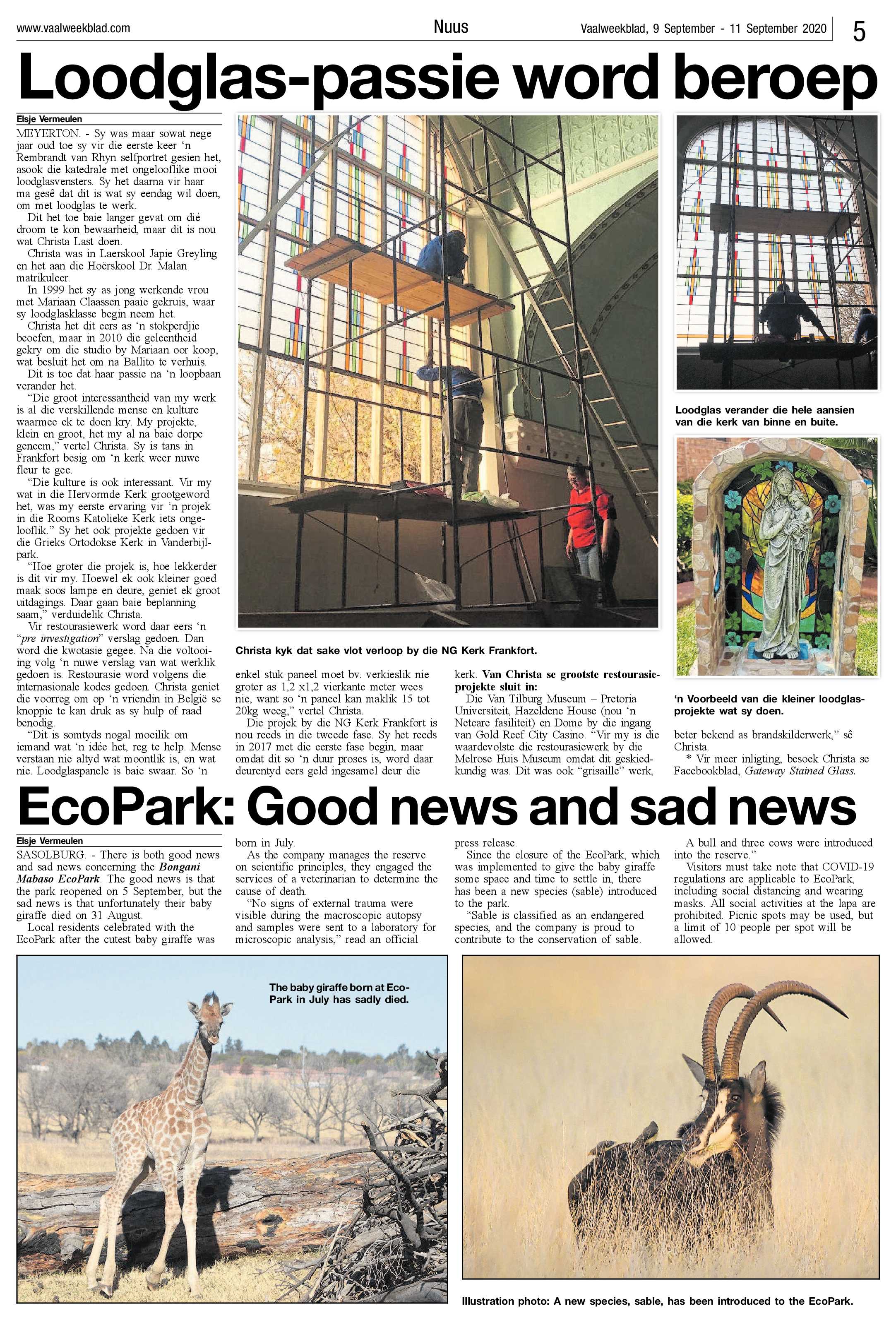Vaalweekblad, 9 September – 11 September 2020 page 5