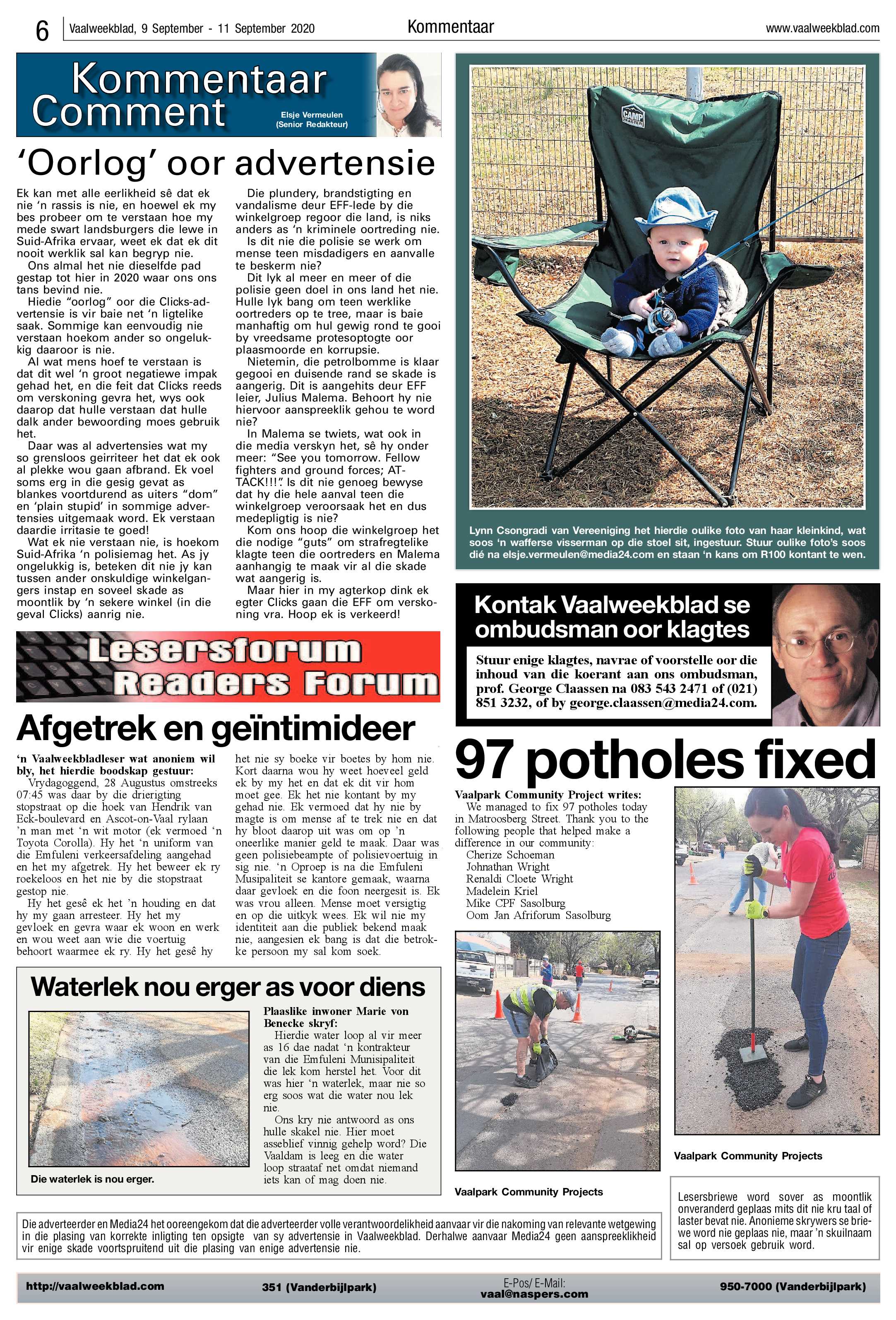 Vaalweekblad, 9 September – 11 September 2020 page 6