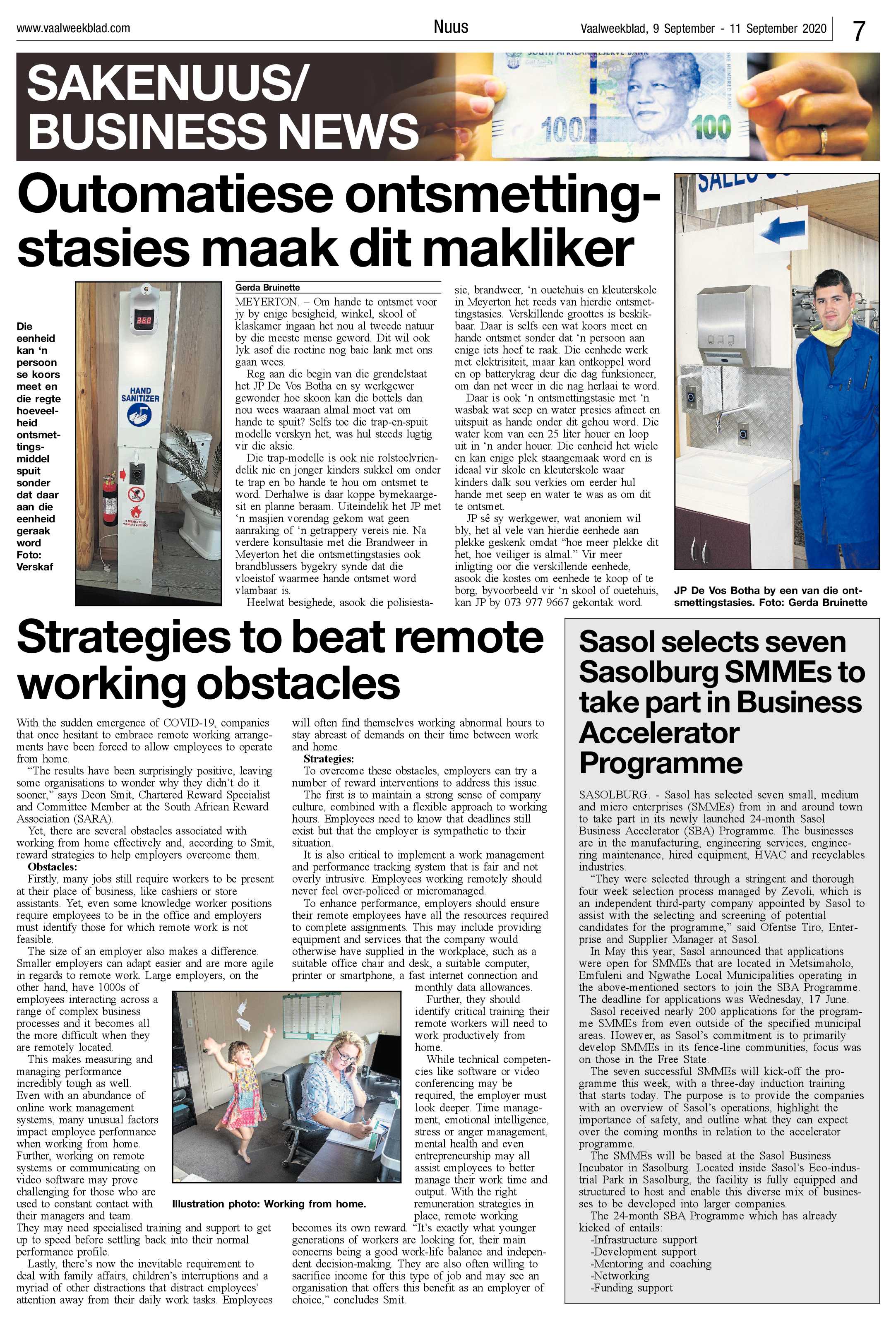 Vaalweekblad, 9 September – 11 September 2020 page 7