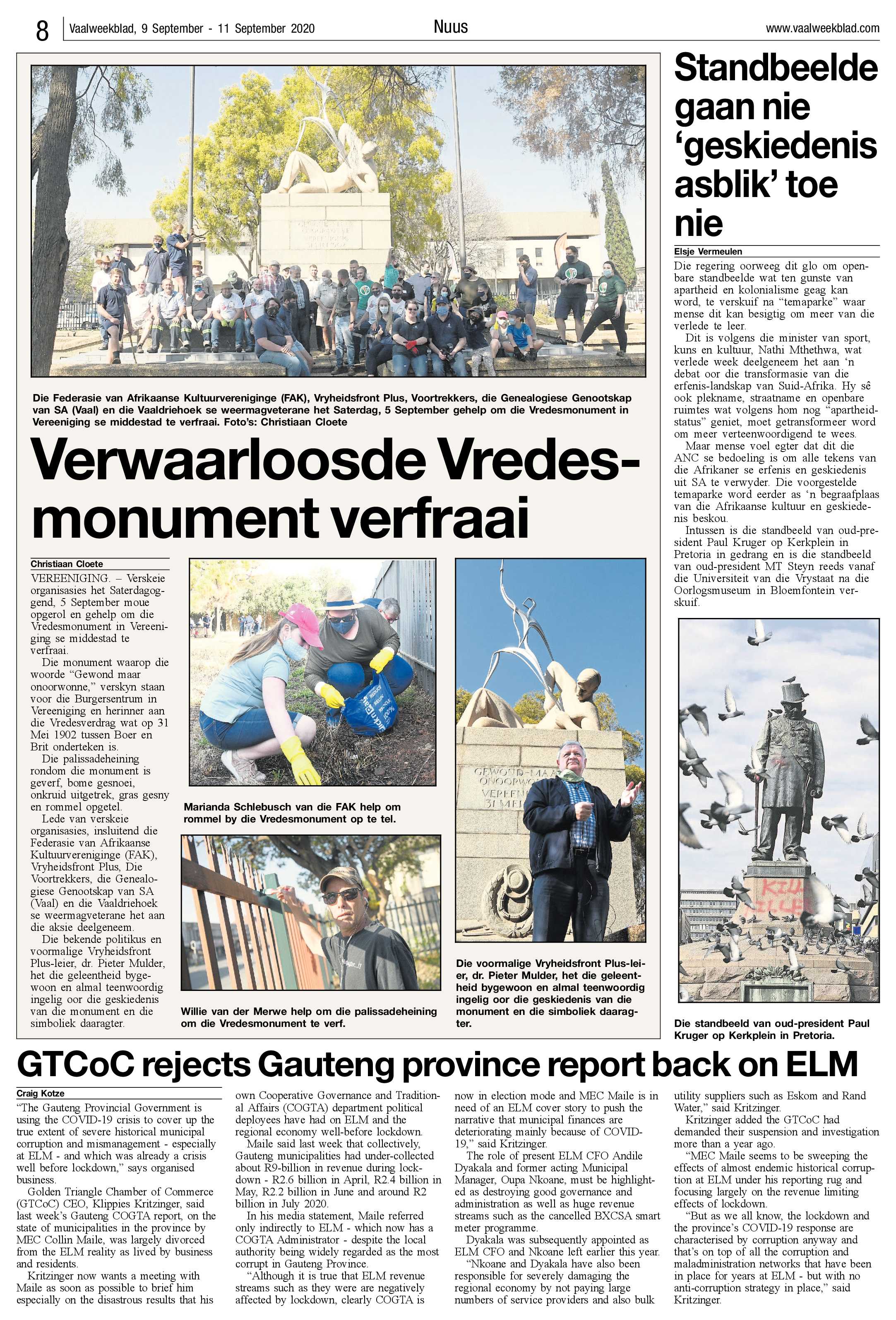 Vaalweekblad, 9 September – 11 September 2020 page 8