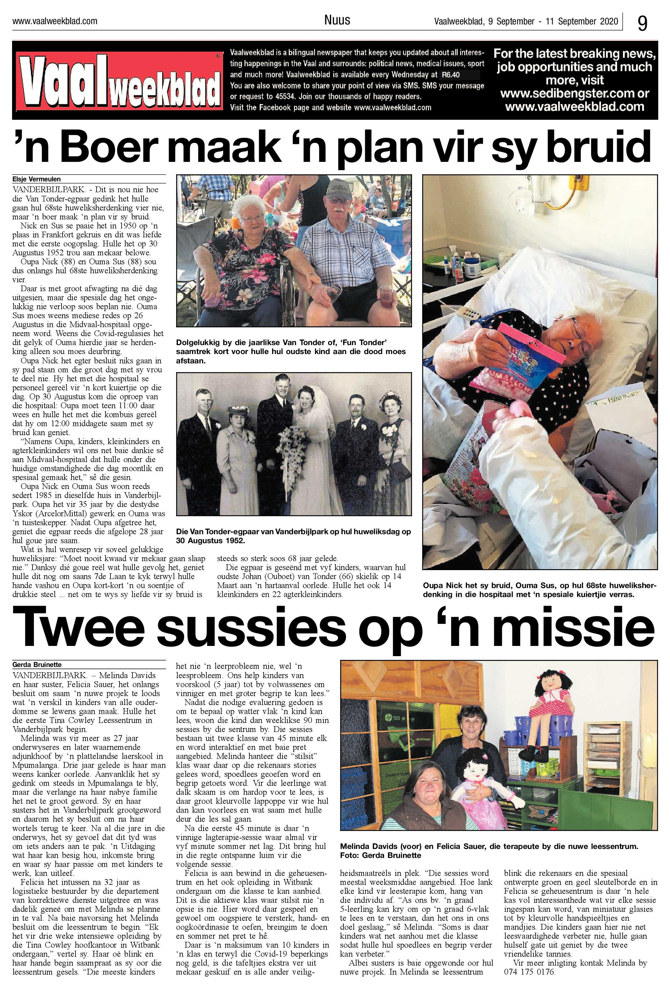 Vaalweekblad, 9 September – 11 September 2020 page 9
