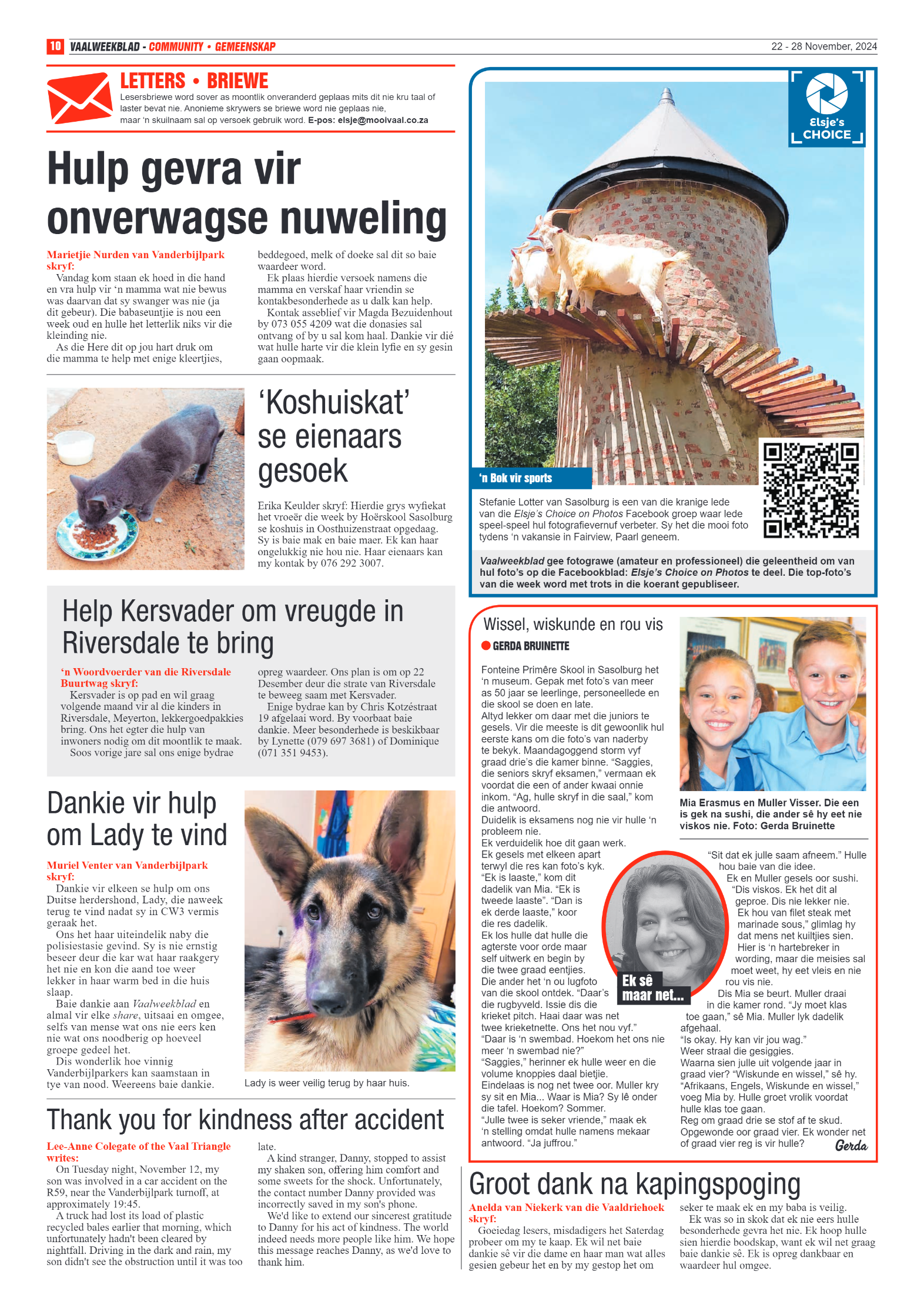 Vaalweekblad – 22 – 28 November, 2024 page 10