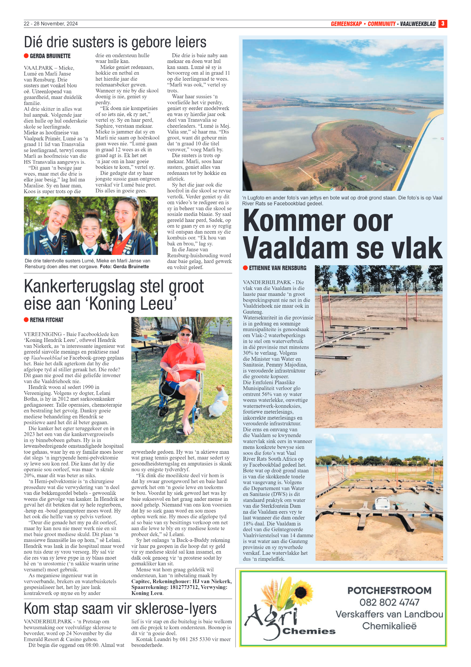 Vaalweekblad – 22 – 28 November, 2024 page 3