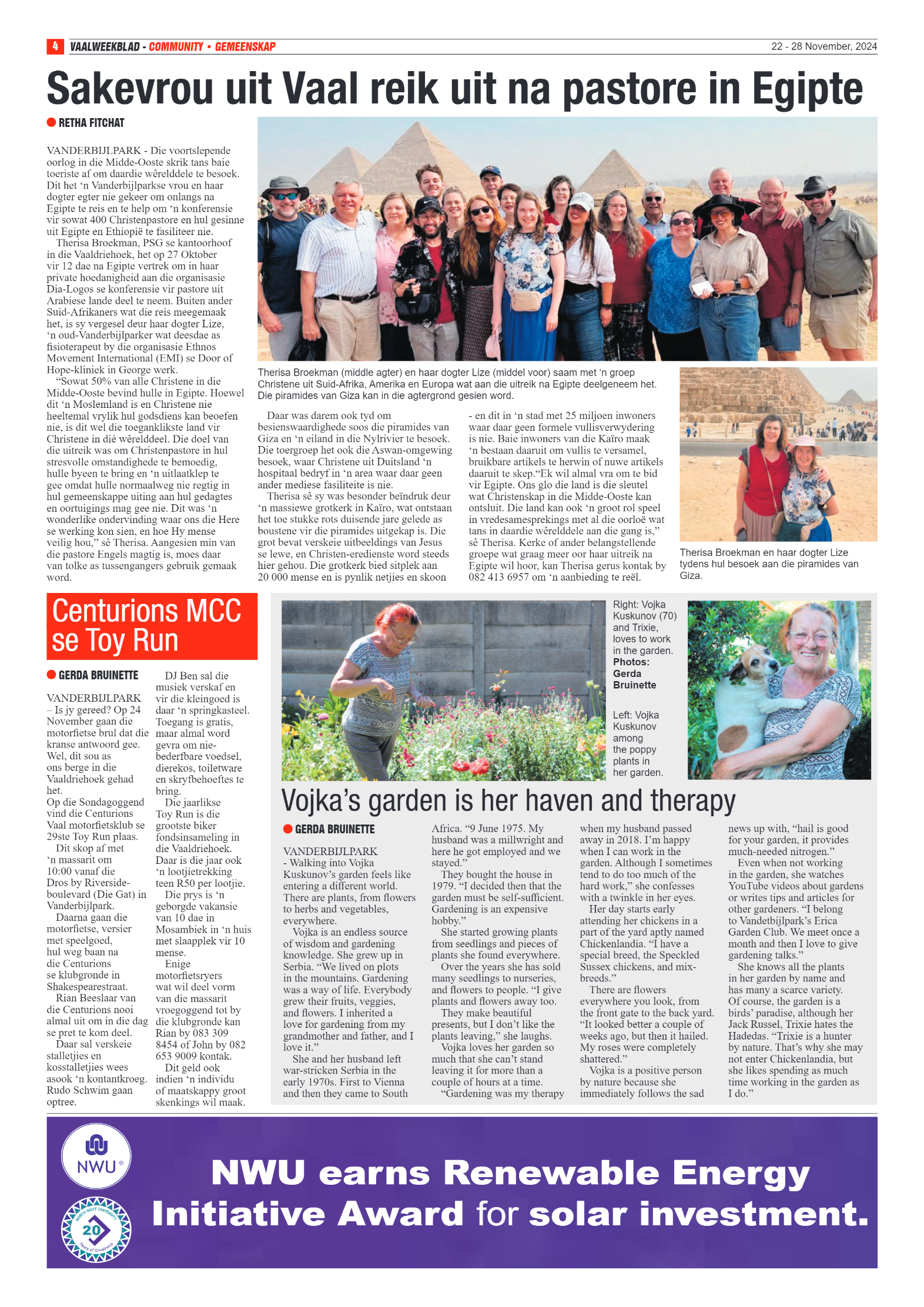 Vaalweekblad – 22 – 28 November, 2024 page 4