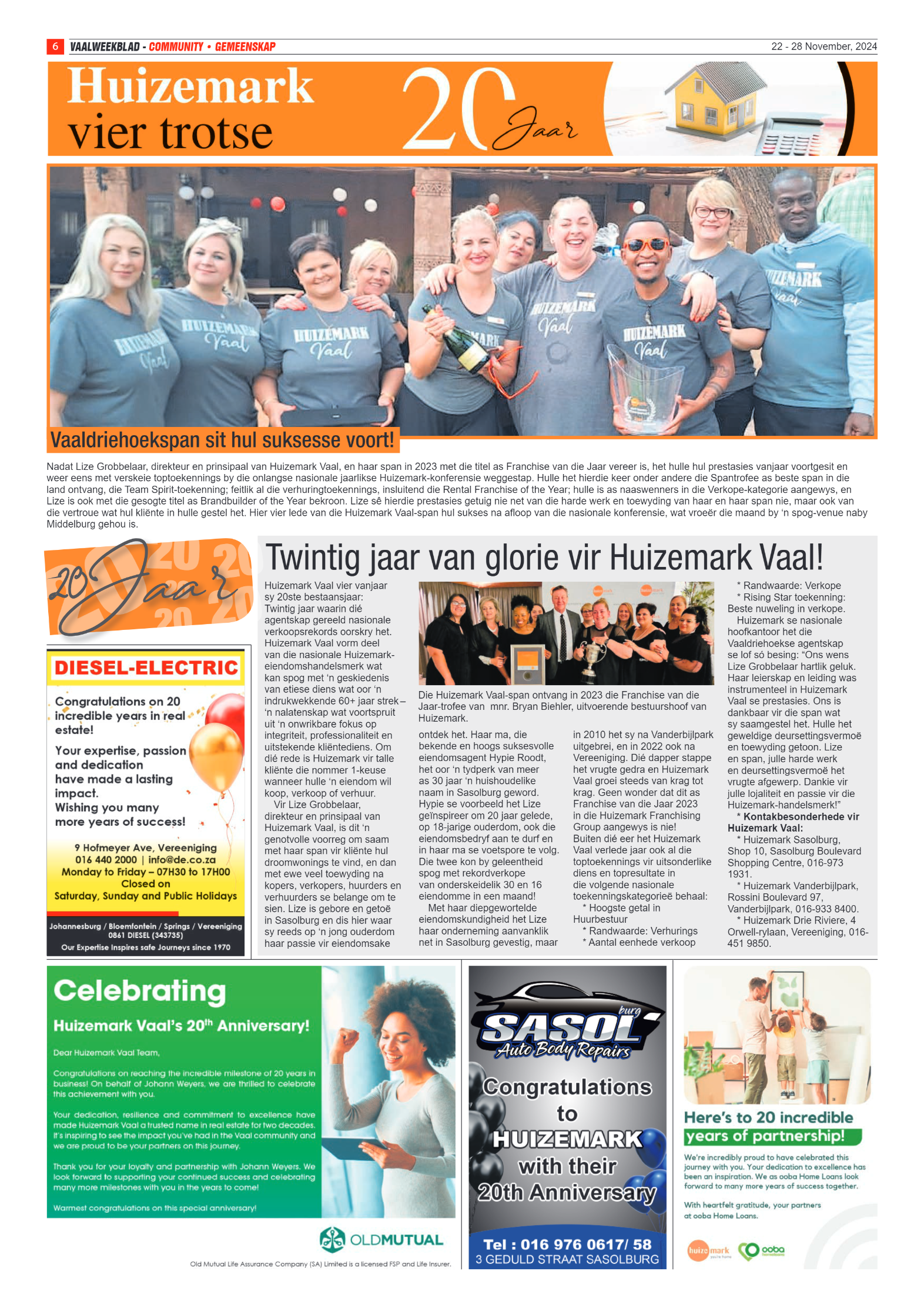 Vaalweekblad – 22 – 28 November, 2024 page 6