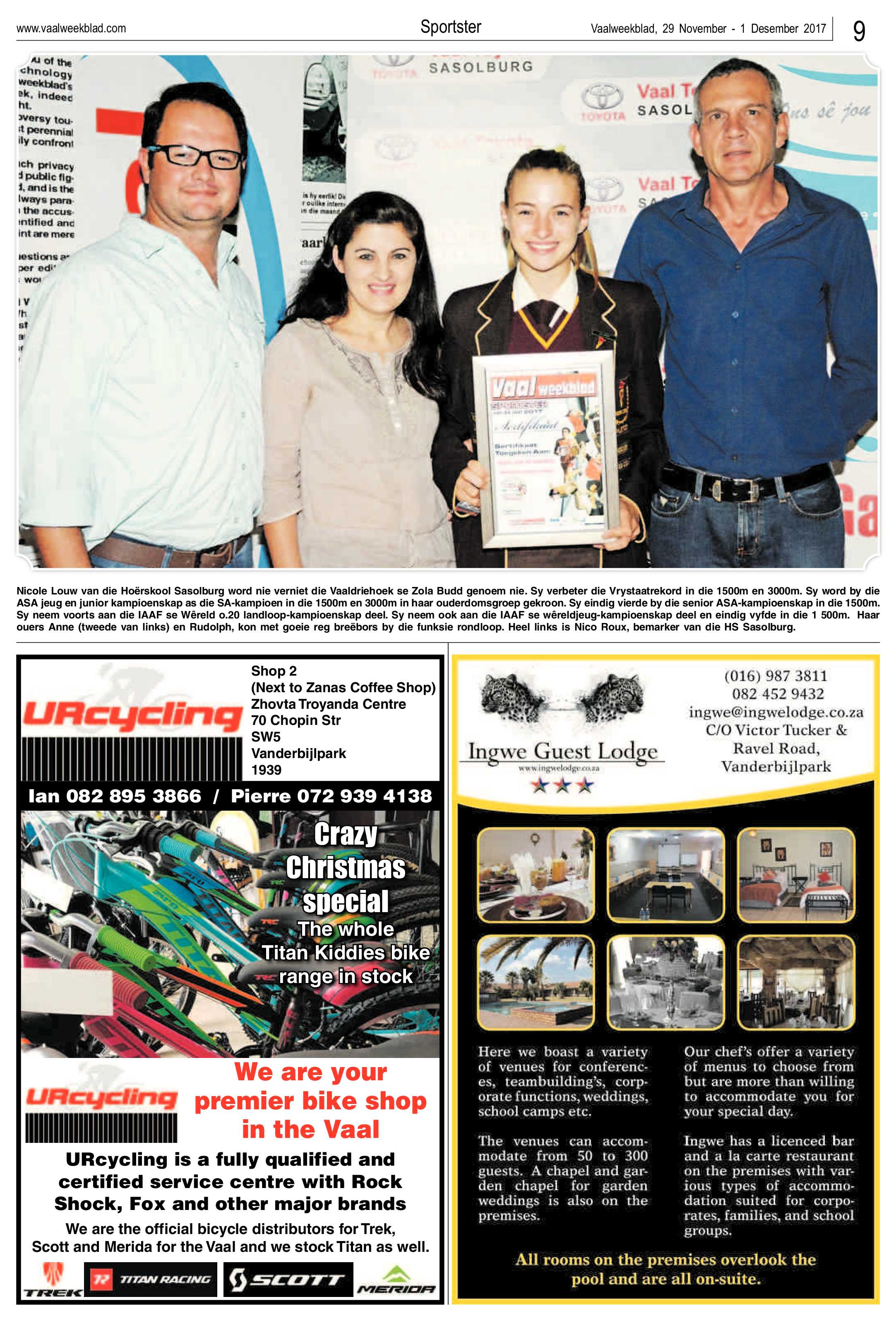 Vaalweekblad Sportsterre 2017 page 9