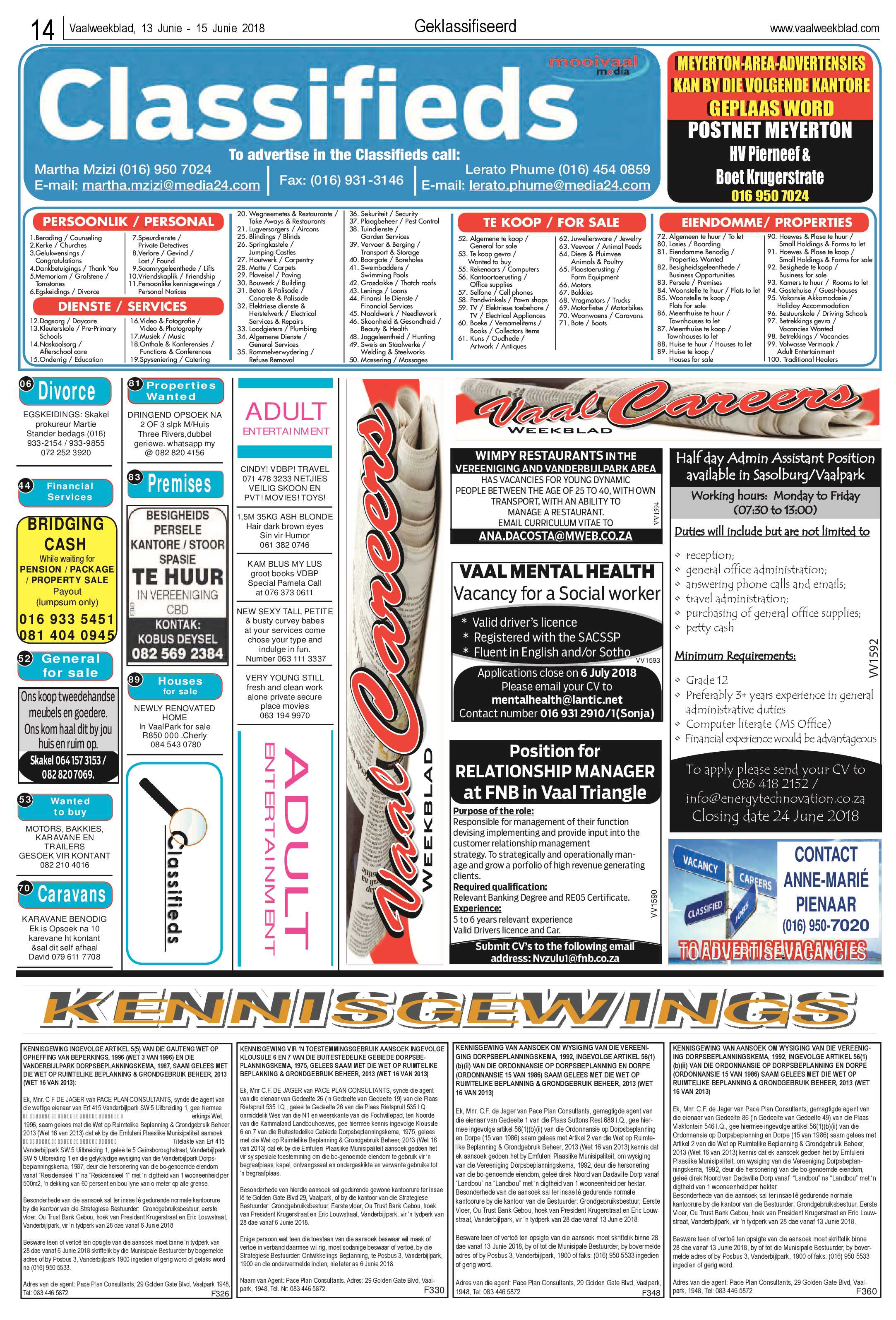 Vaalweekblad Ster 13 – 15 Junie 2018 page 14