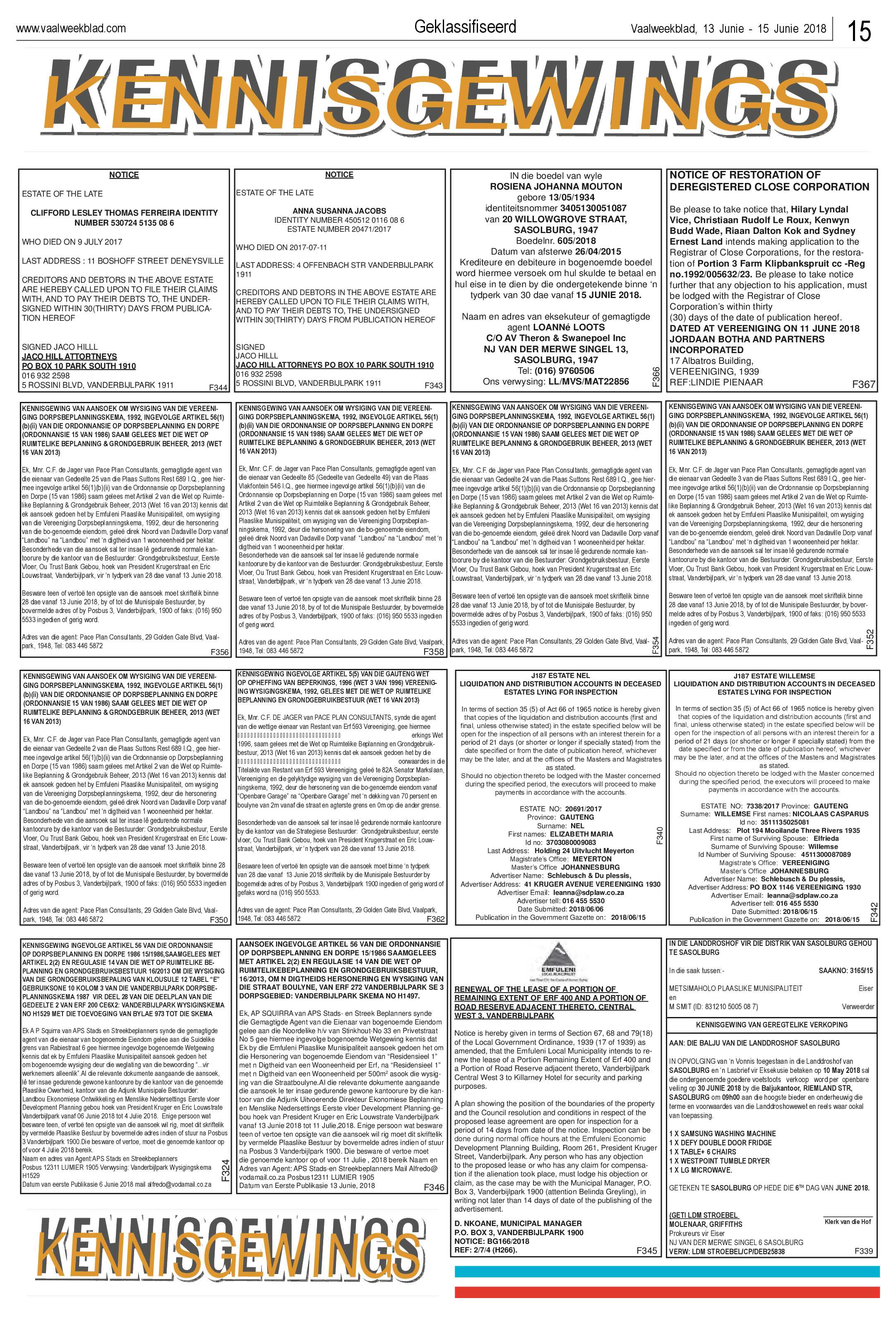Vaalweekblad Ster 13 – 15 Junie 2018 page 15