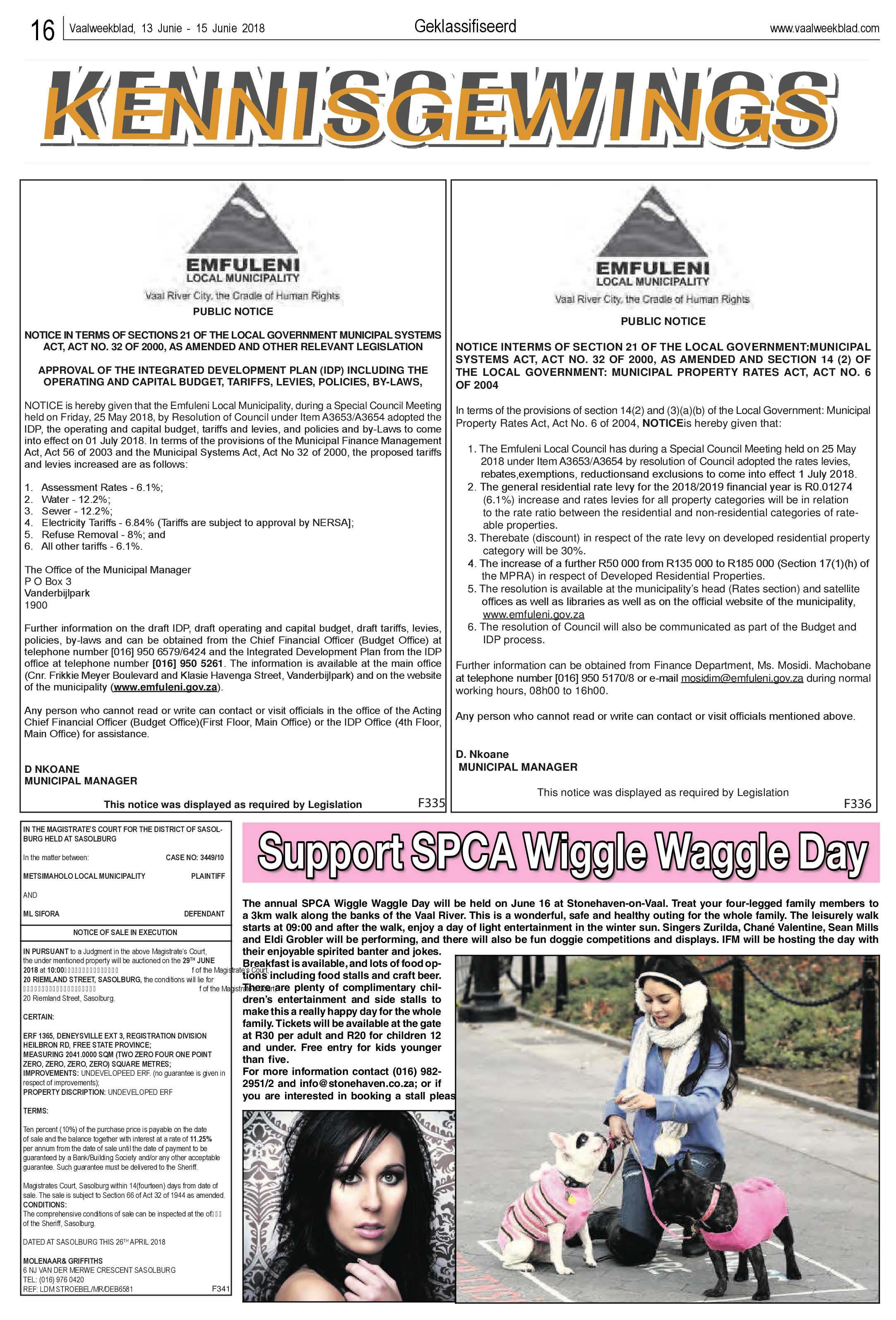 Vaalweekblad Ster 13 – 15 Junie 2018 page 16