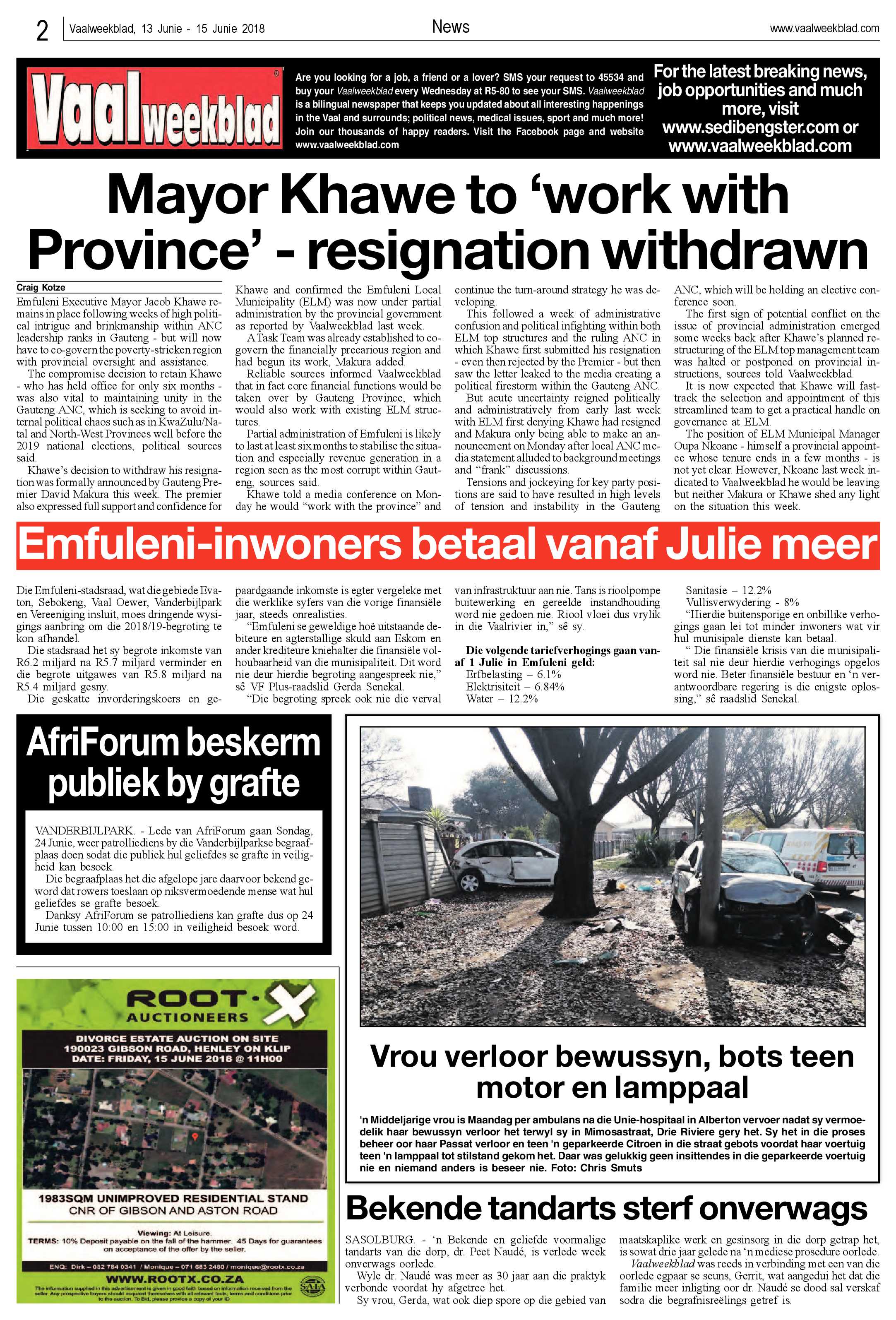 Vaalweekblad Ster 13 – 15 Junie 2018 page 2