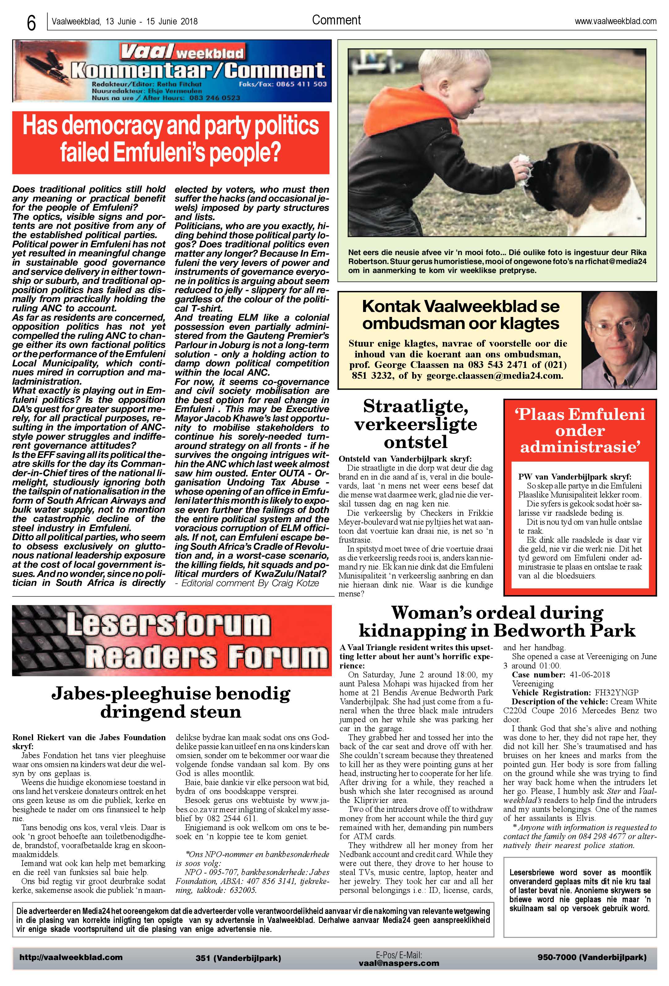 Vaalweekblad Ster 13 – 15 Junie 2018 page 6