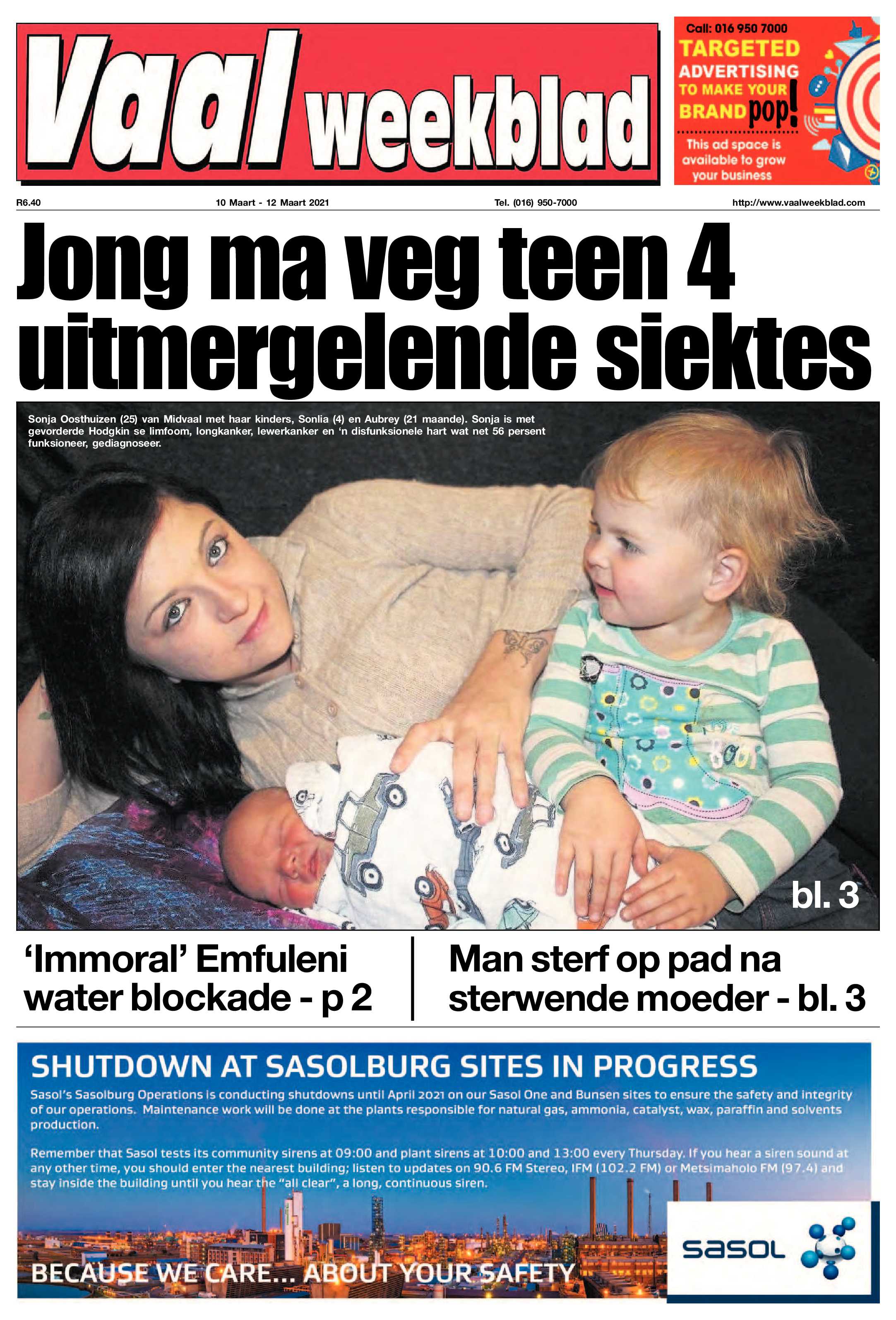 Vaalweekblad, 10 Maart – 12 Maart 2021 page 1