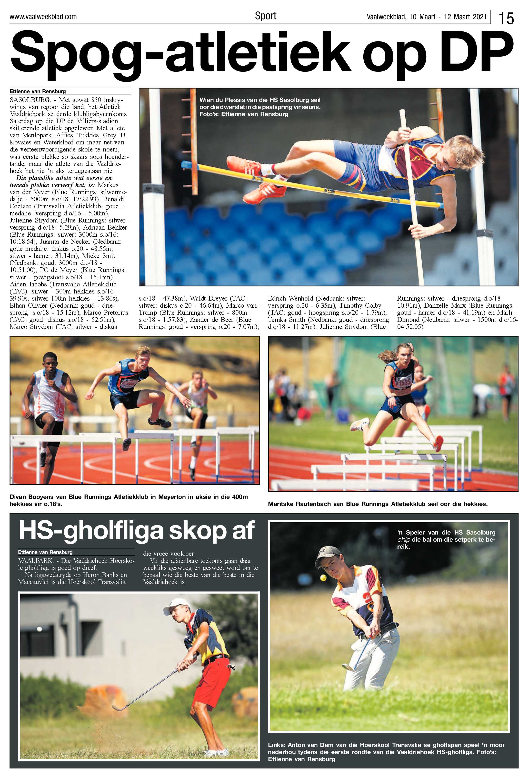 Vaalweekblad, 10 Maart – 12 Maart 2021 page 15