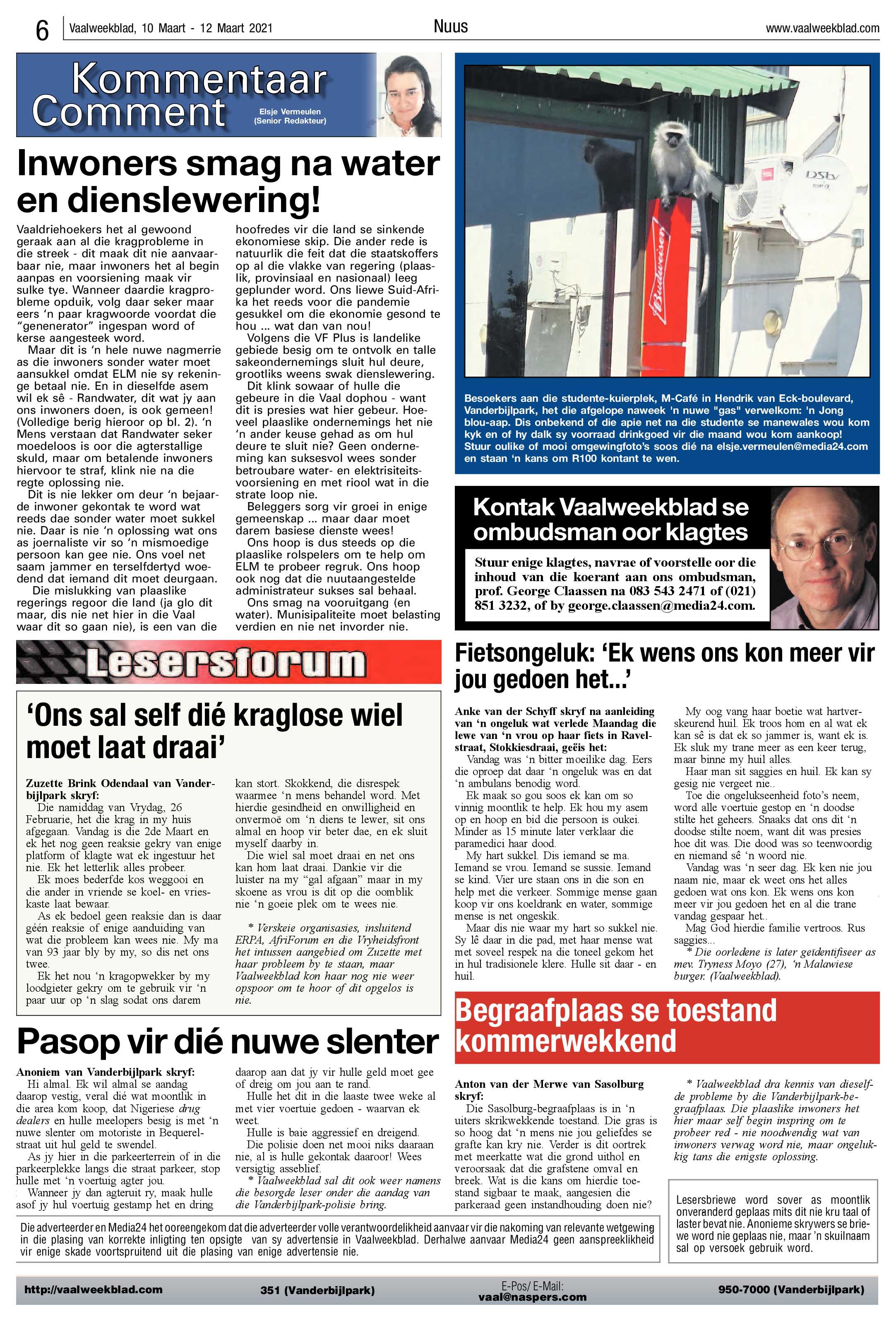 Vaalweekblad, 10 Maart – 12 Maart 2021 page 6